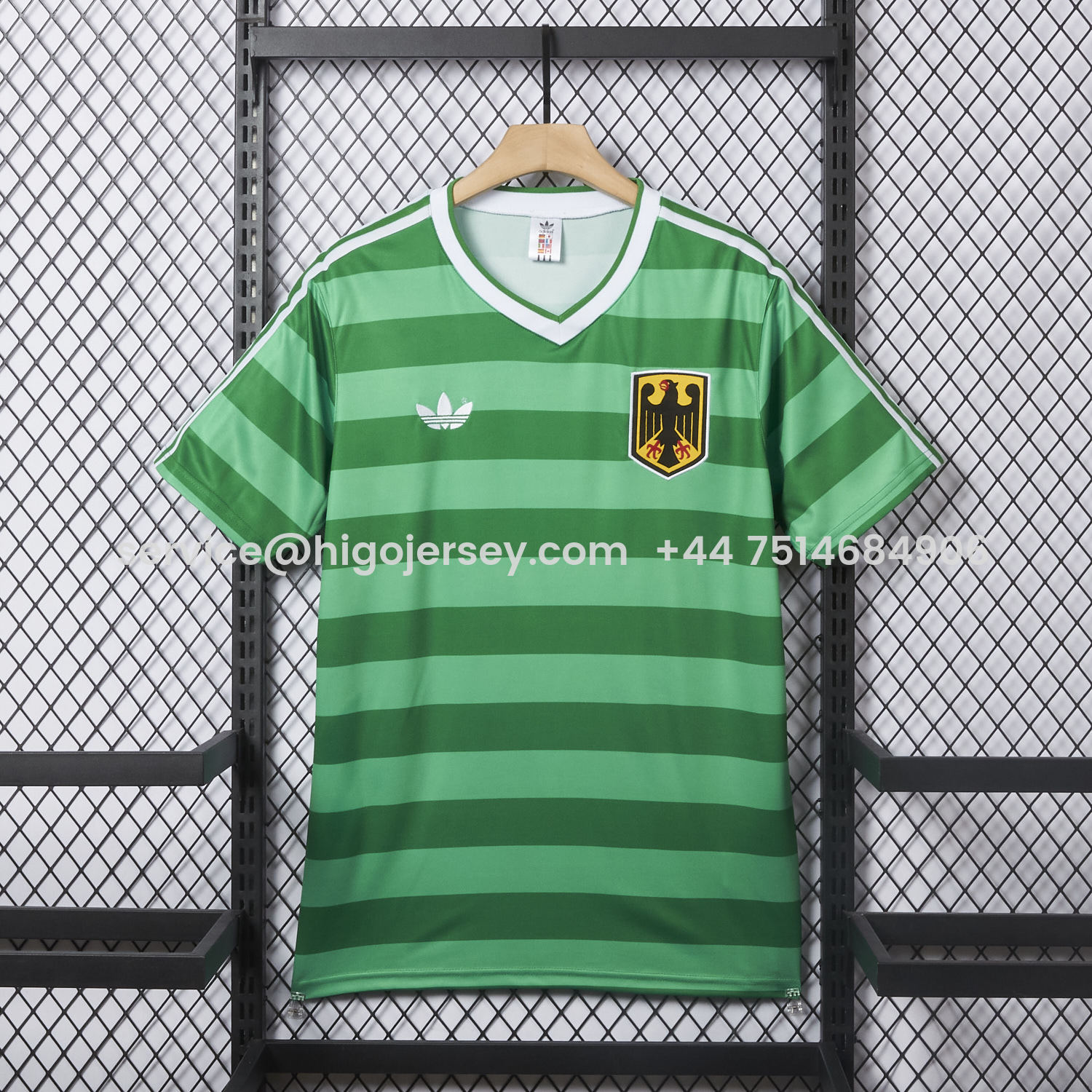 Higojerseys-Retro Germany 1984 Away Jersey