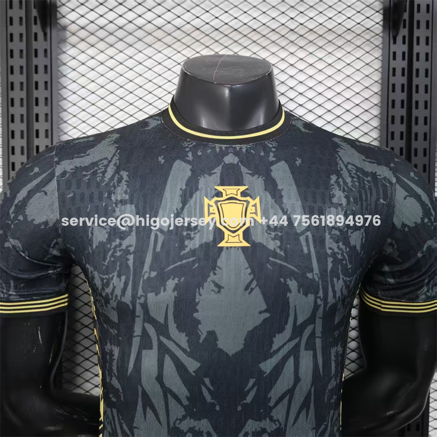 Higojerseys-Portugal 2026 COMMA Black CR7 Special Jersey - Player Version