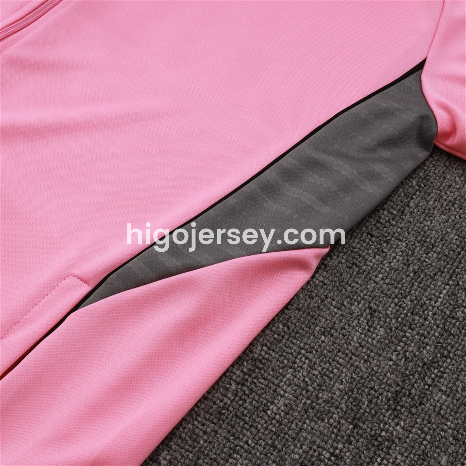 Higojerseys-Kids INT M.A.M 25-26 Kids Jacket Training Tracksuit - Pink Top and Black Pants