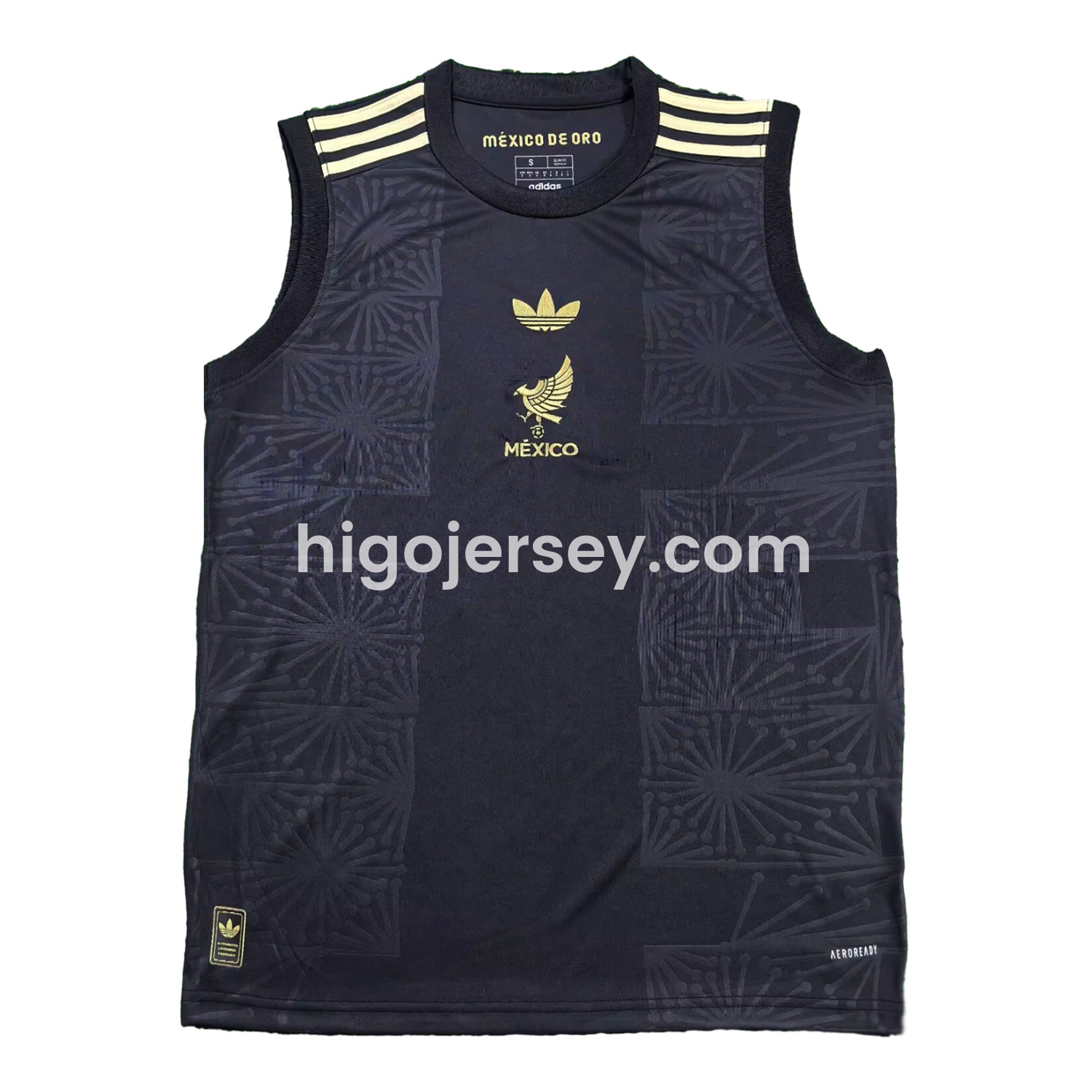 Higojerseys-Mexico 2025 Gold Cup Black Special Edition Vest