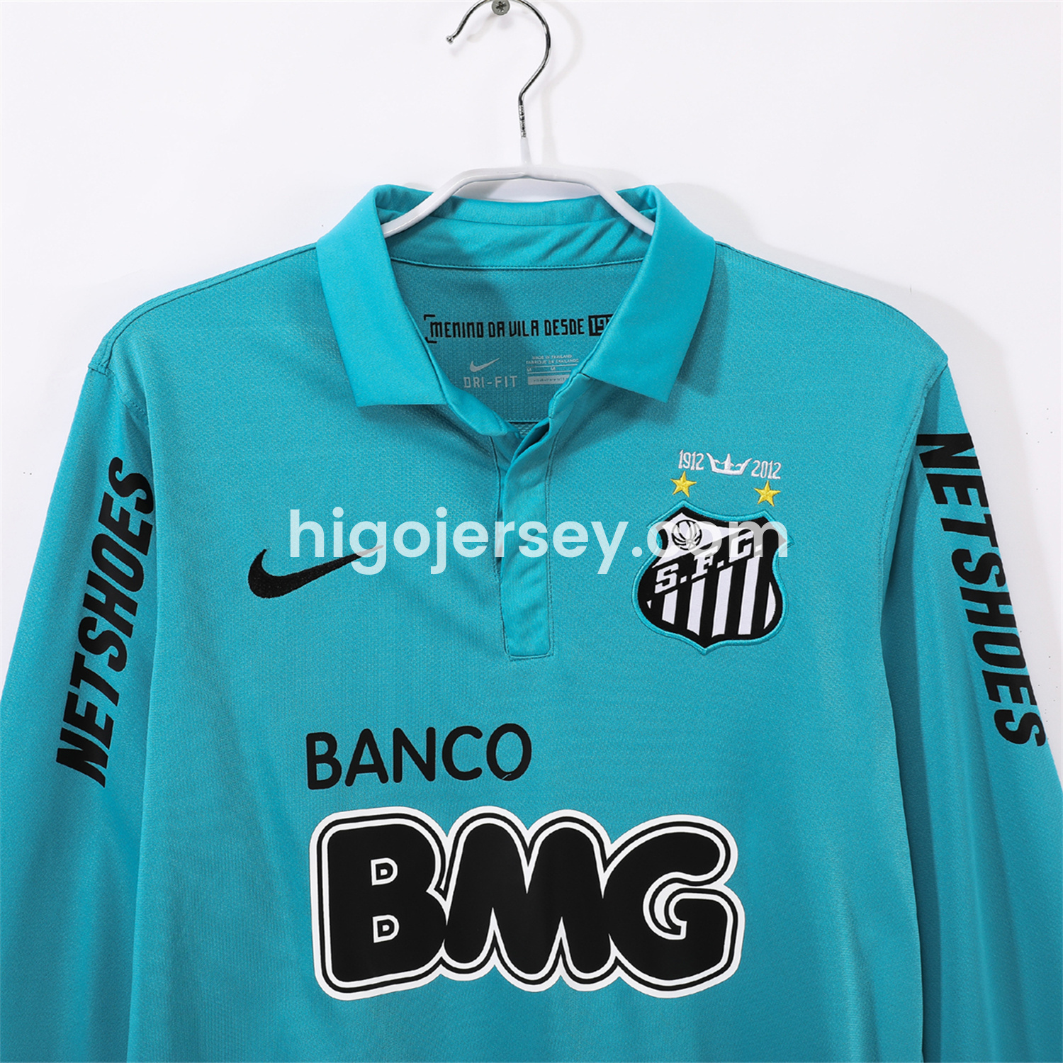 Higojerseys-Retro Santos 2012 Third Long Sleeve Jersey