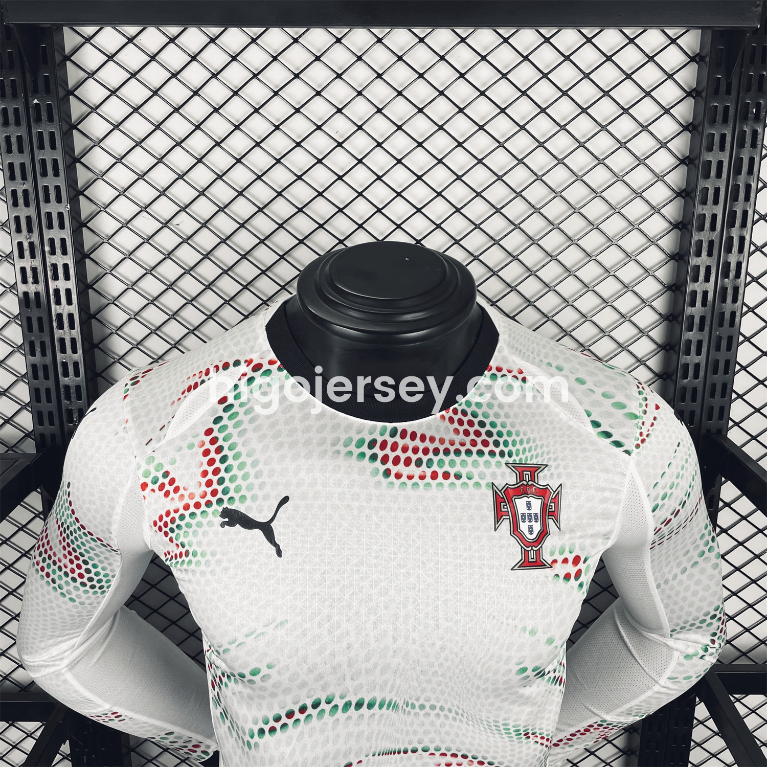 Higojerseys-Portugal 2025-26 Away Long Sleeve Jersey - Player Version