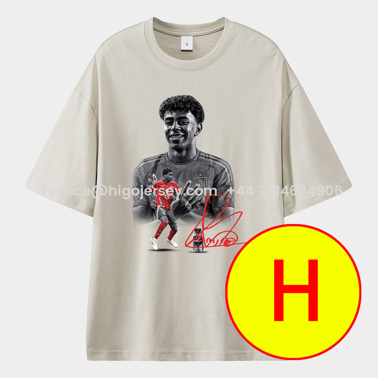Higojerseys-LAMINE YAMAL - Barcelona No. 10 Legend Continues 2025 Unisex Pure Cotton T-shirt