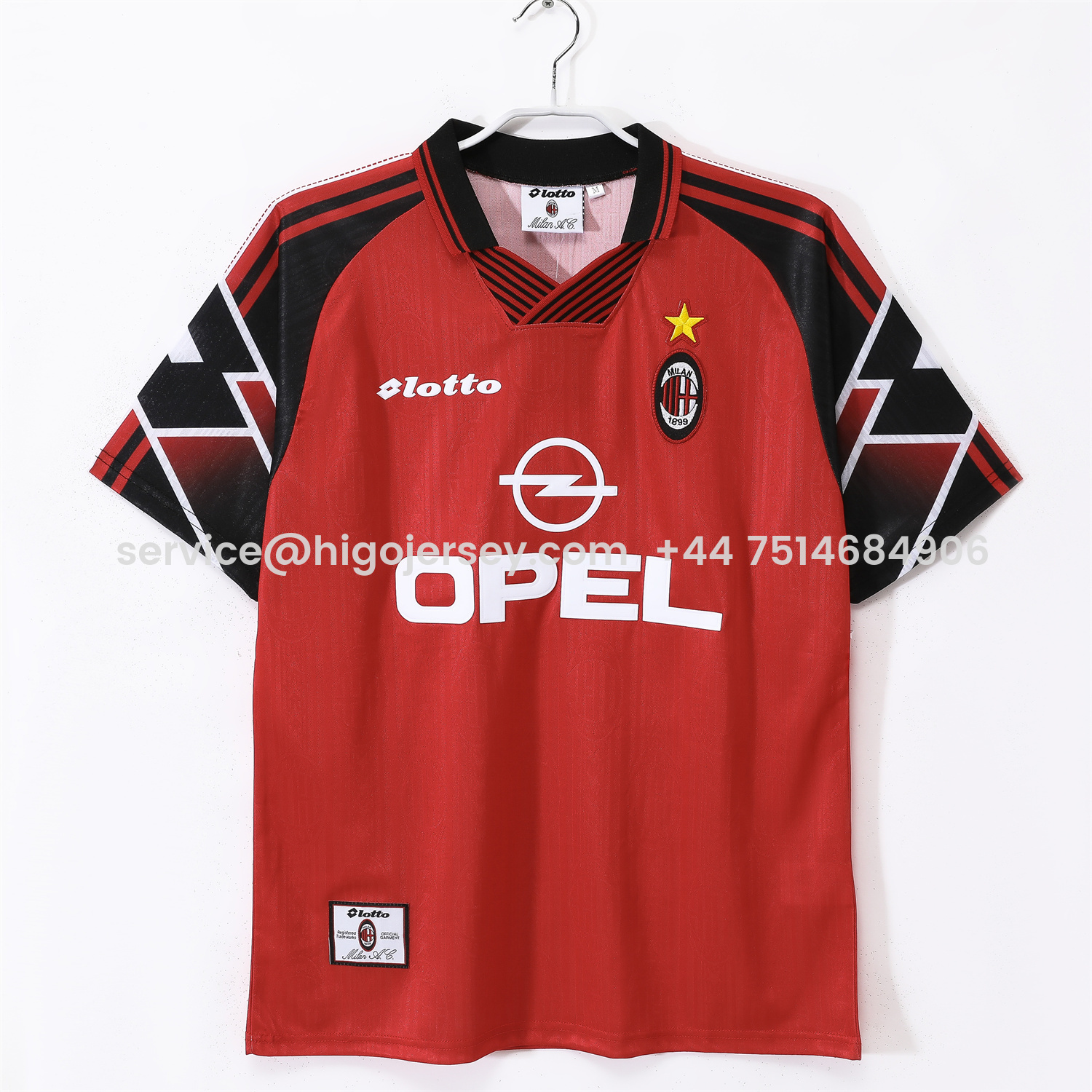 Higojerseys-Retro AC Milan 1997-98 Copa Centenarió de Belo Horizonte Fourth Jersey