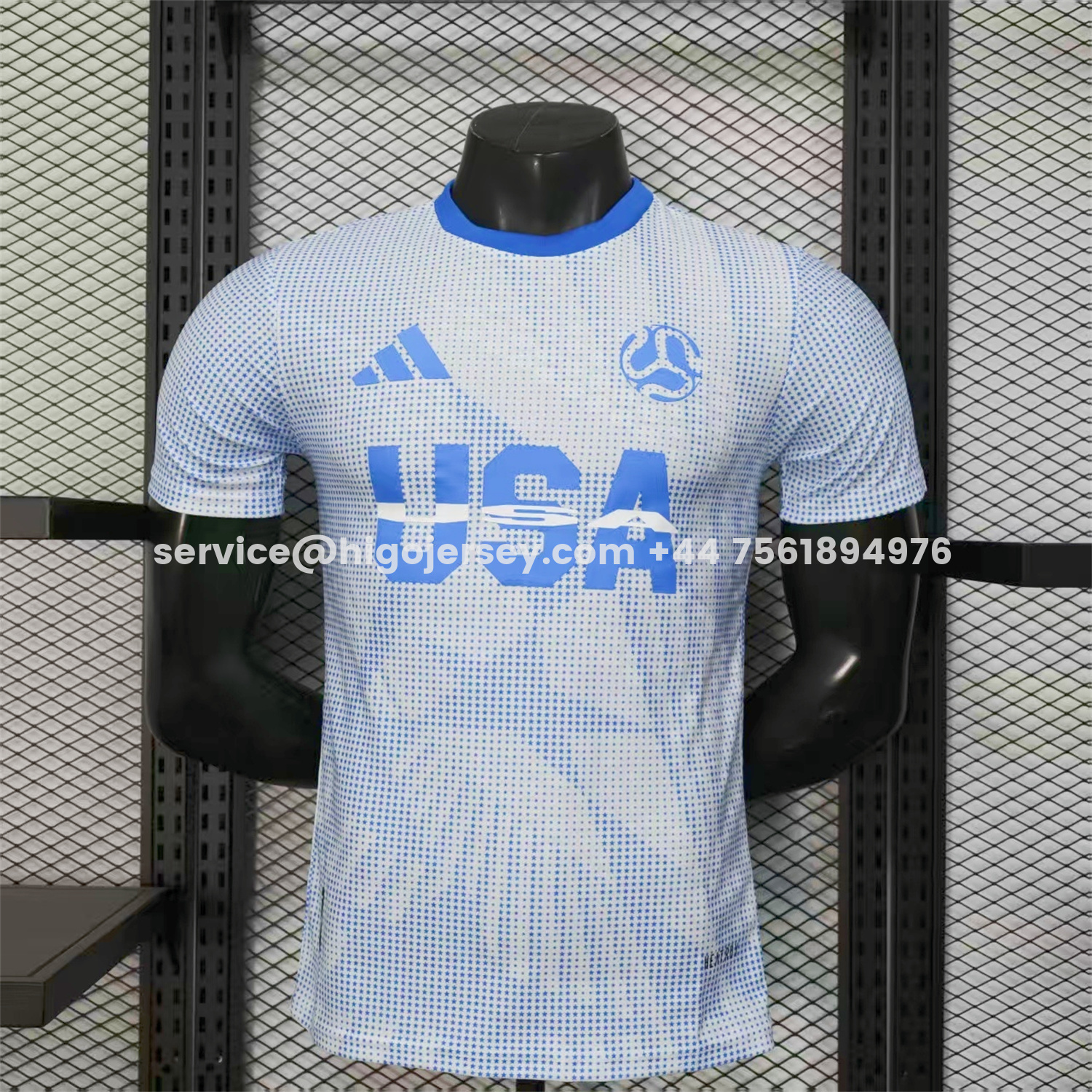 Higojerseys-United States USA 25-26 World Cup Promotion Blue Jersey - Player Version