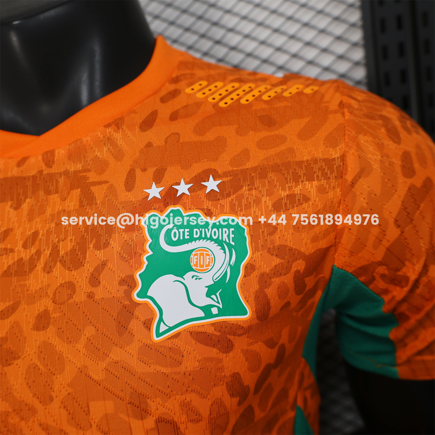 Higojerseys-Ivory Coast 2026 Home Orange Jersey - Player Version