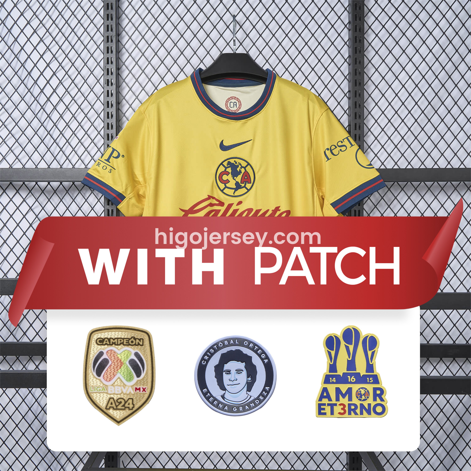 Higojerseys-Club América 24-25 Home Jersey - Fans Version