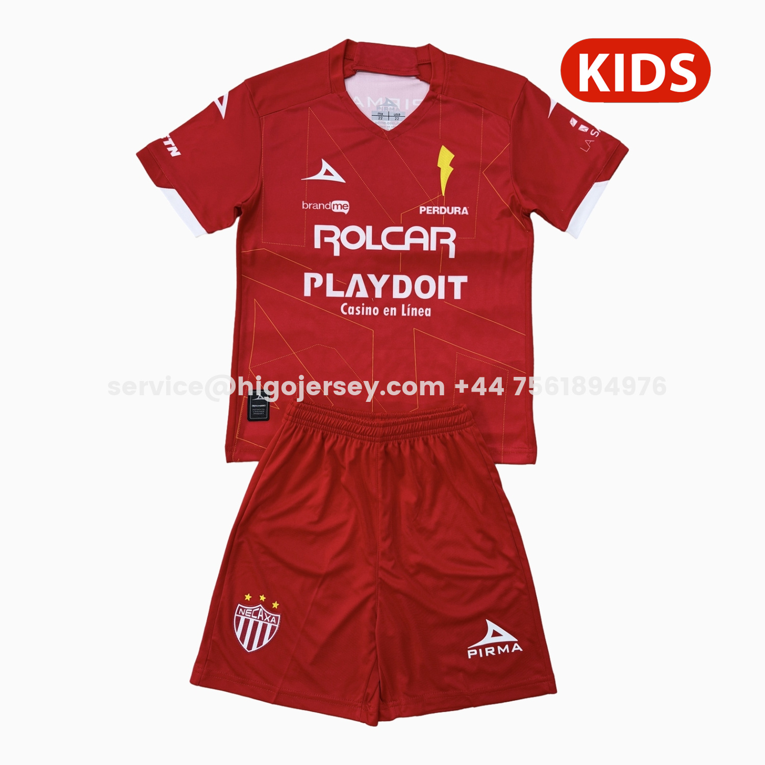 Higojerseys-Necaxa 25-26 Away Kids Kit