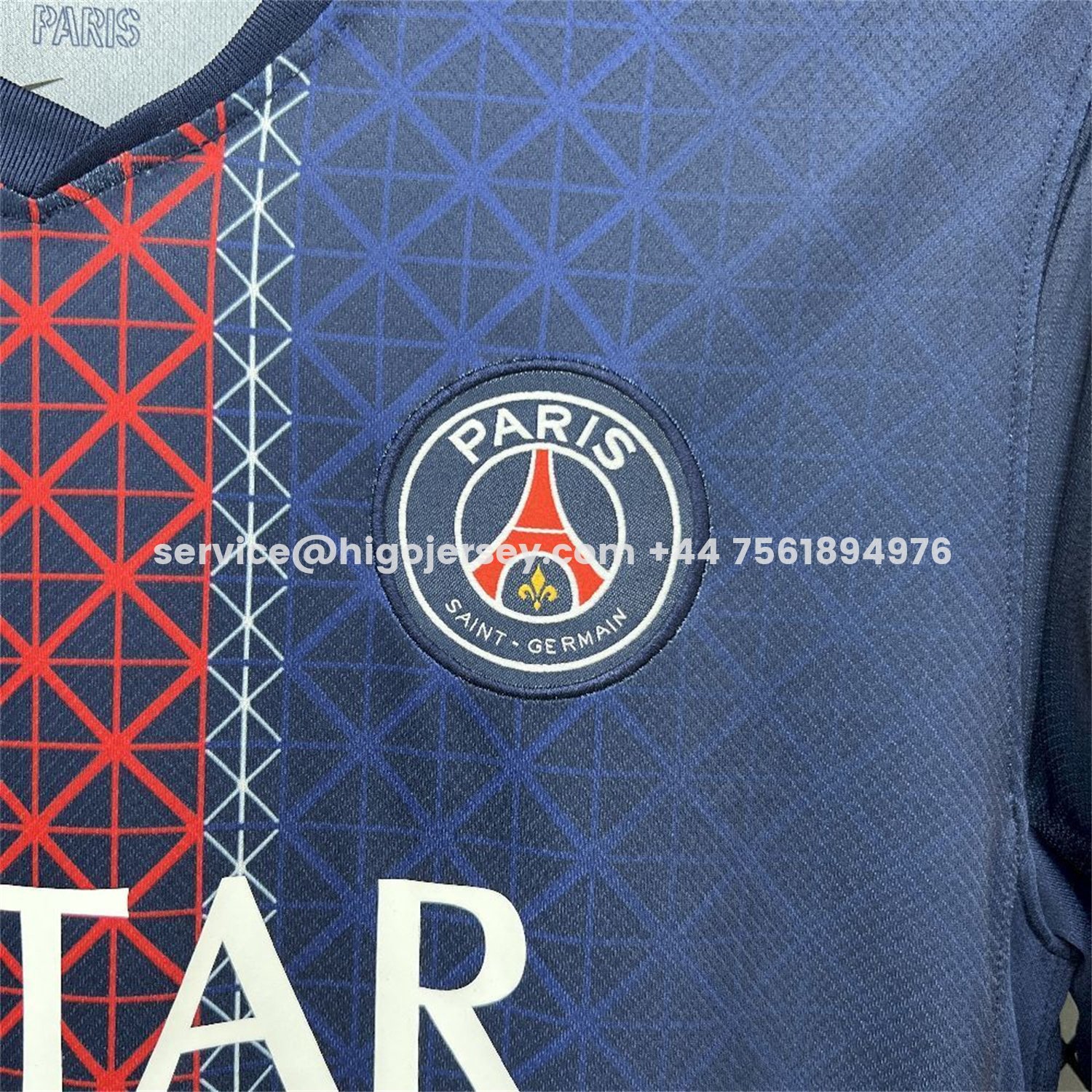 Higojerseys-Paris Saint-Germain PSG 25-26 Home Long Sleeves Jersey - Fans Version