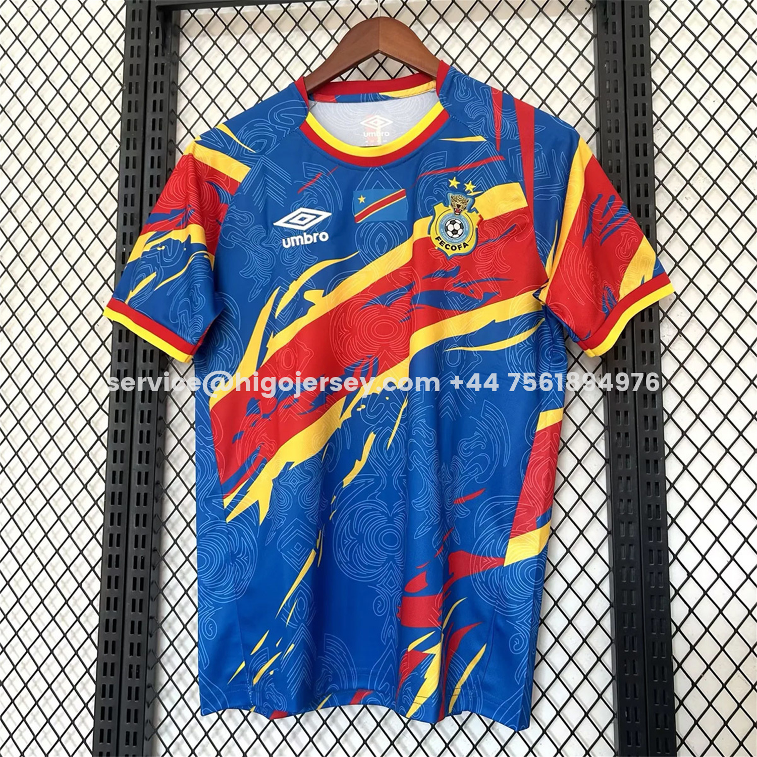 Higojerseys-Congo 2026 Blue And Red Special Jersey - Fans Version