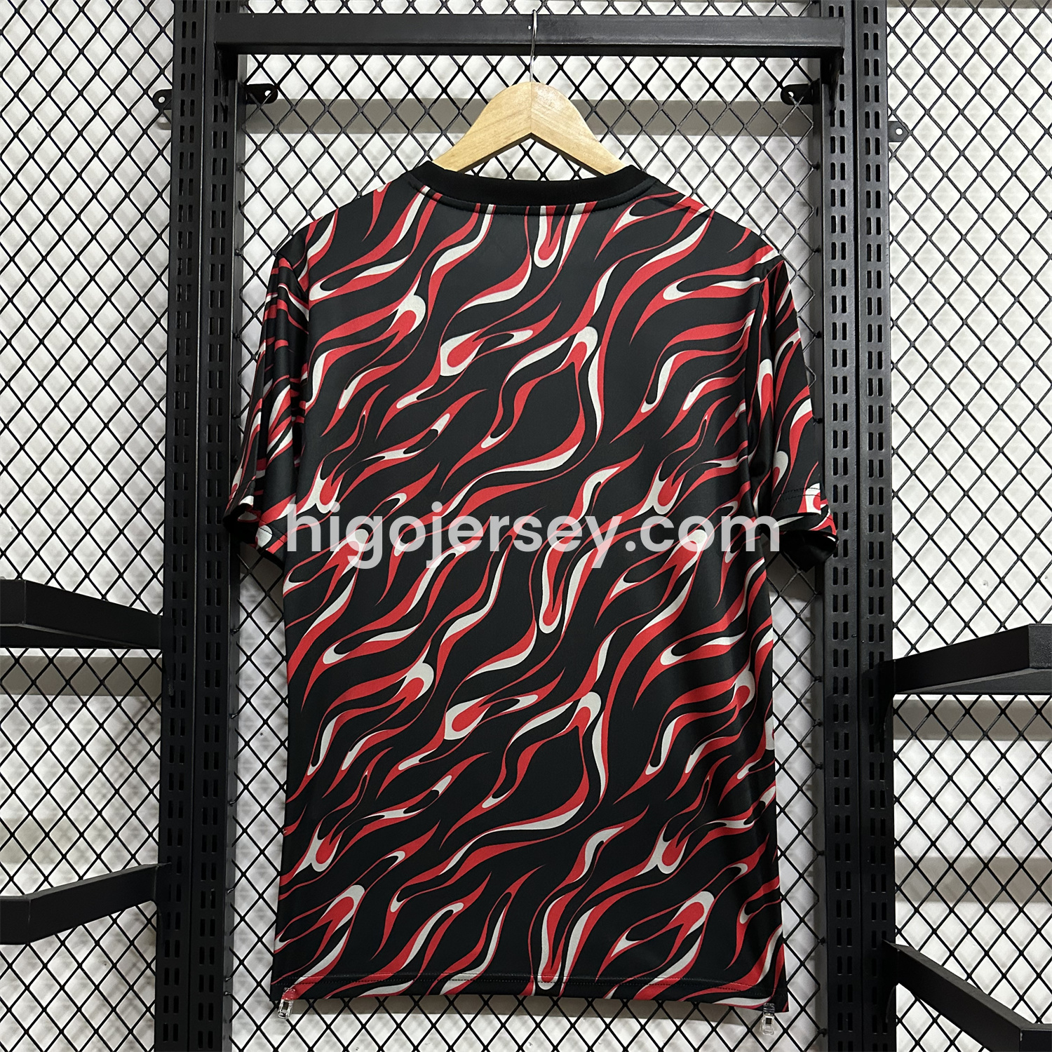 Higojerseys-Manchester United 25-26 Black and Red Pre-Match Traning Jersey - Fans Version