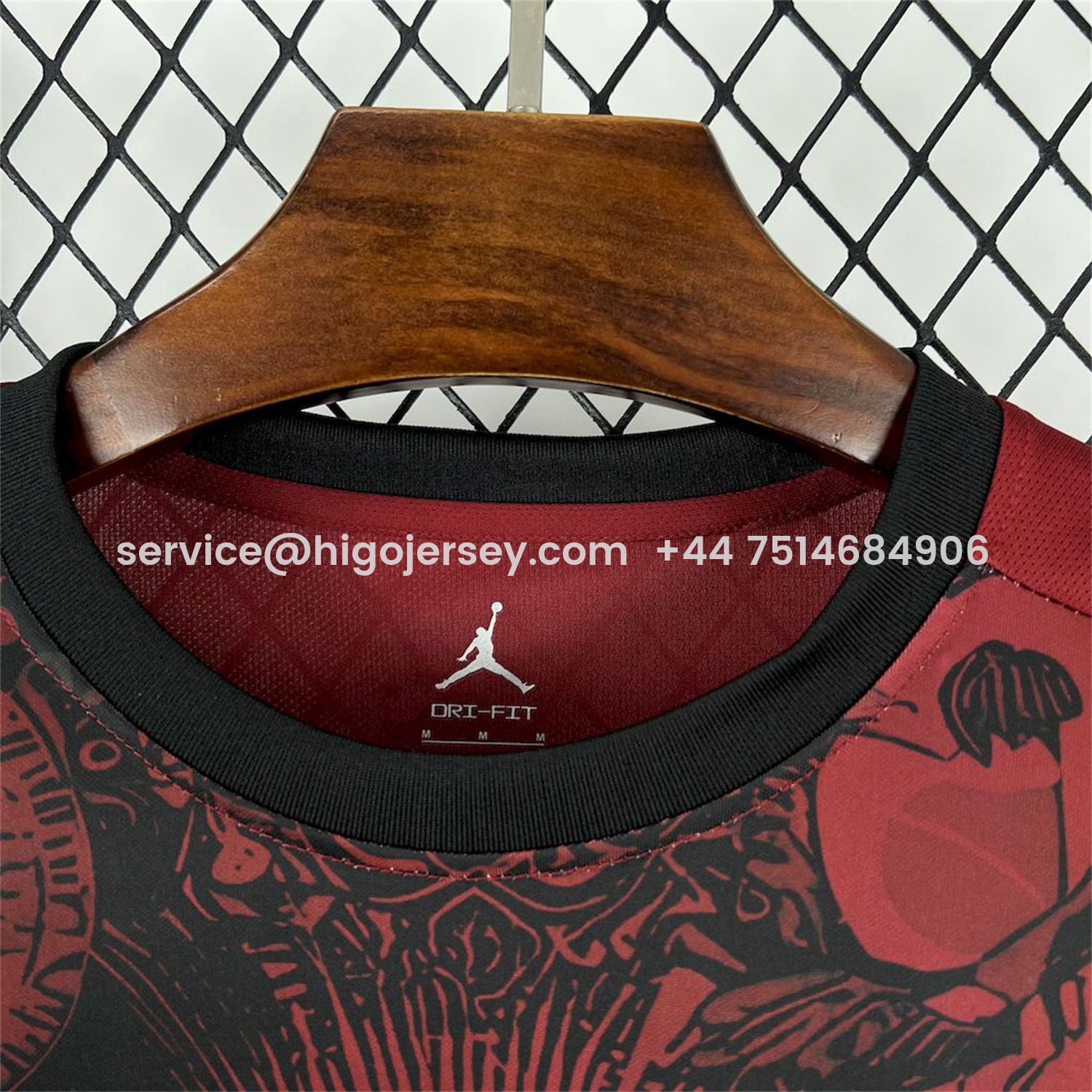 Higojerseys-Brazil 25-26 Jordan Black Jesus Statue Red Special Jersey - Fans Version