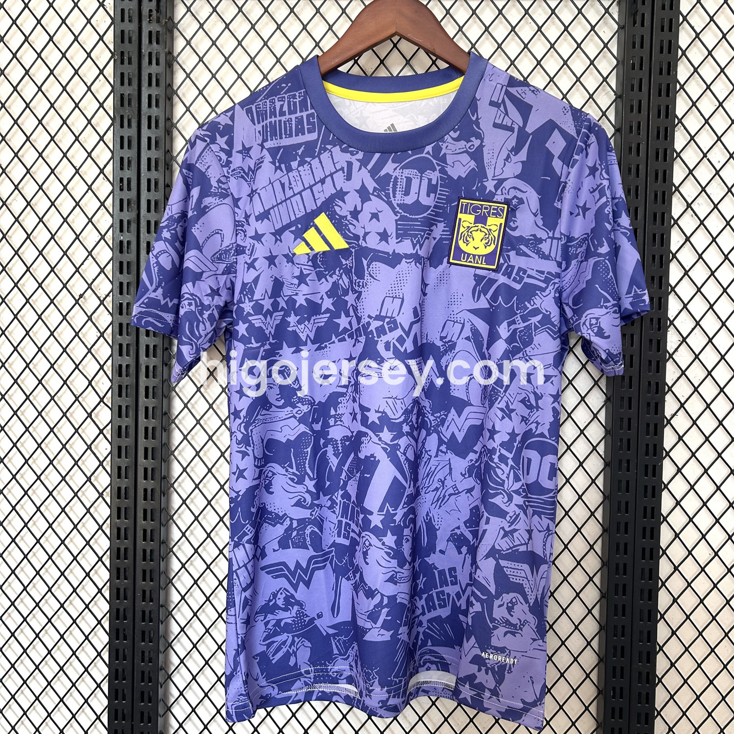 Higojerseys-Tigres UANL 25-26 Blue And Purple Pre-match Training Jersey - Fans Version