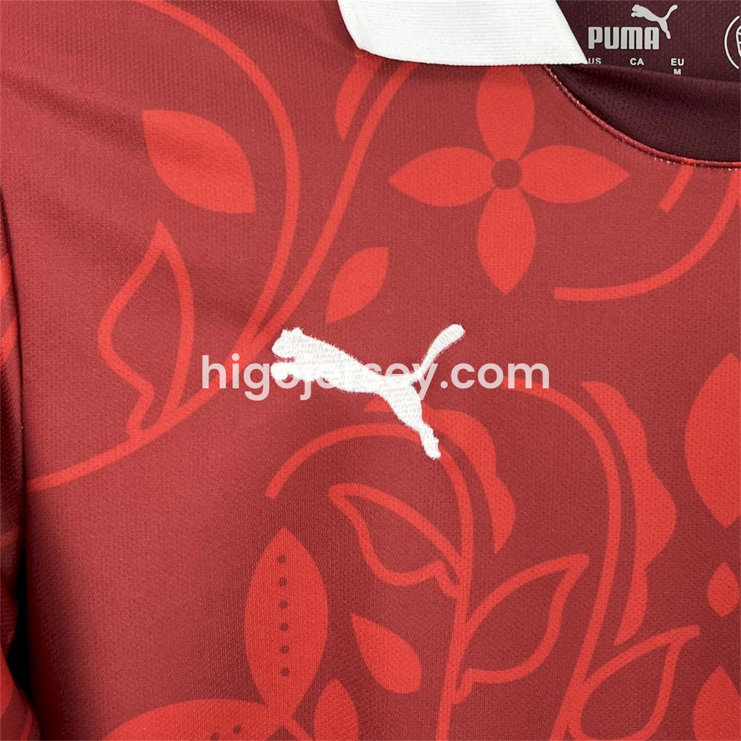 Higojerseys-Portugal 2025-26 Red Flower Training Jersey - Fans Version