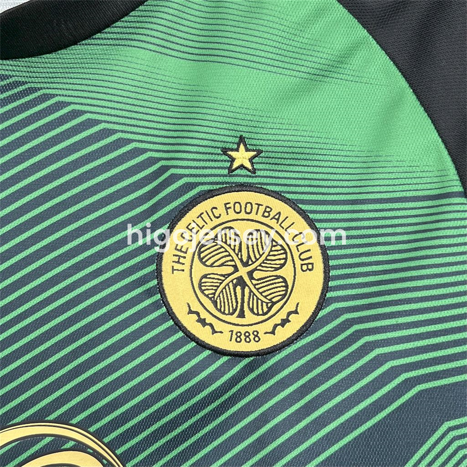 Higojerseys-Celtic 25-26 Green Lines Special Edition Jersey - Fans Version