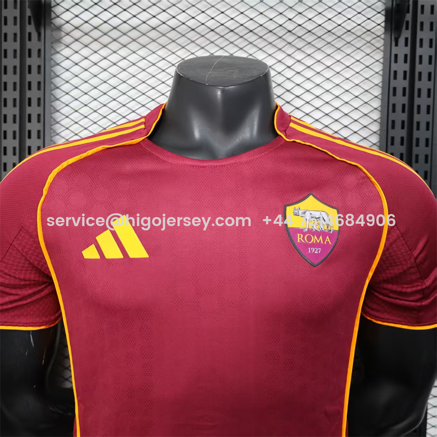 Higojerseys-AS Roma 25-26 Home Unsponsored Jersey - Player Version