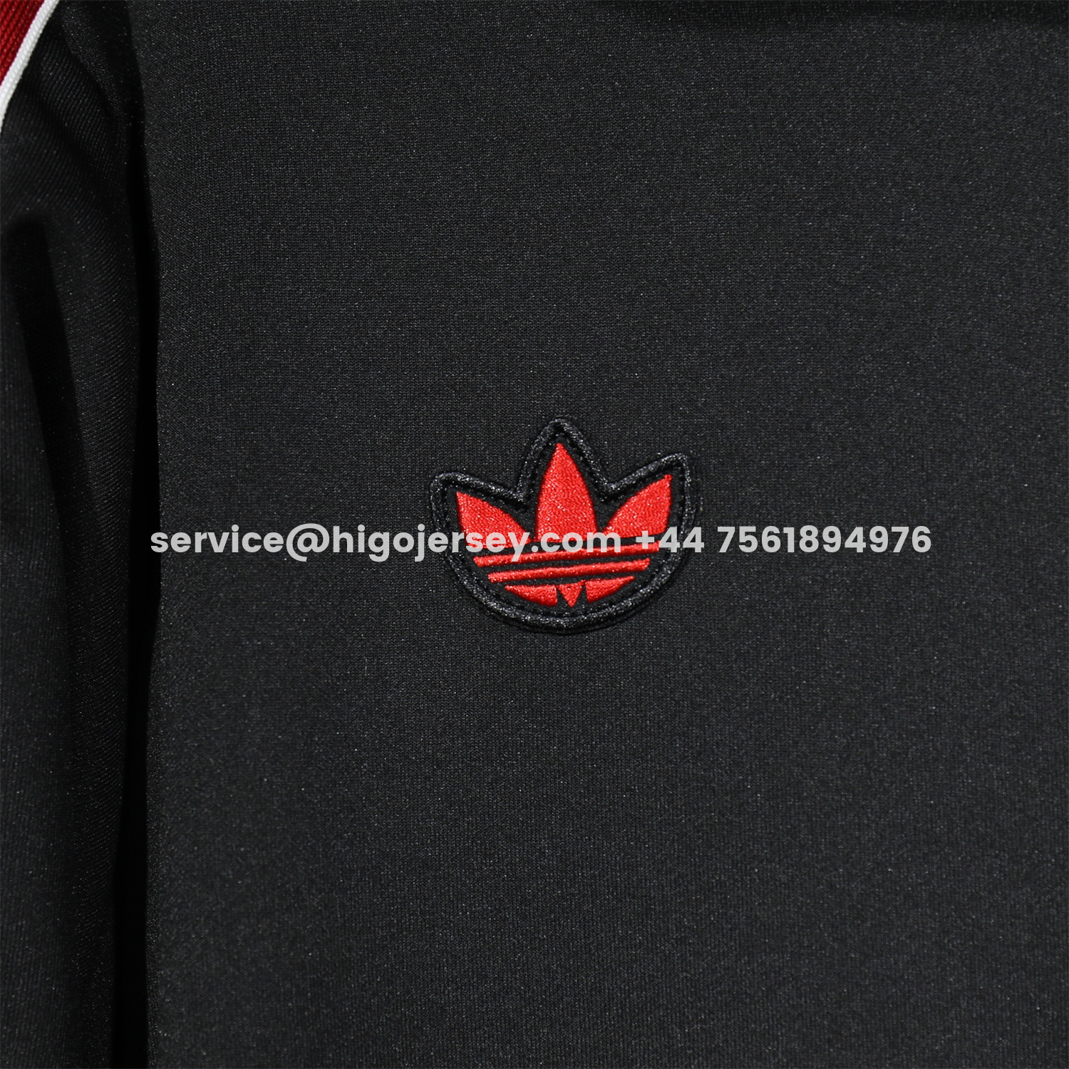 Higojerseys-Manchester United 25-26 Red Lines Training Set - Black Top and Black Pants