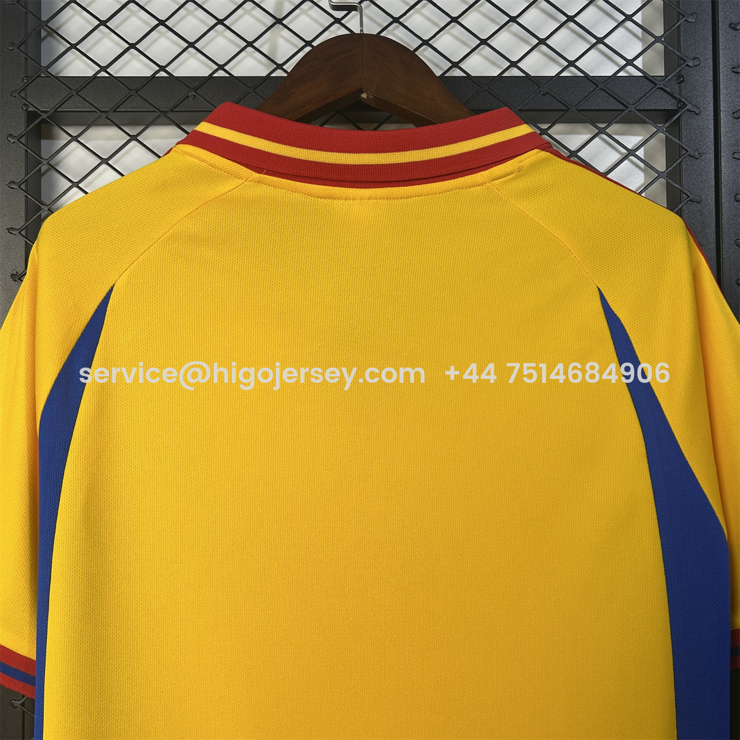 Higojerseys-Retro Romania 2000 Home Jersey