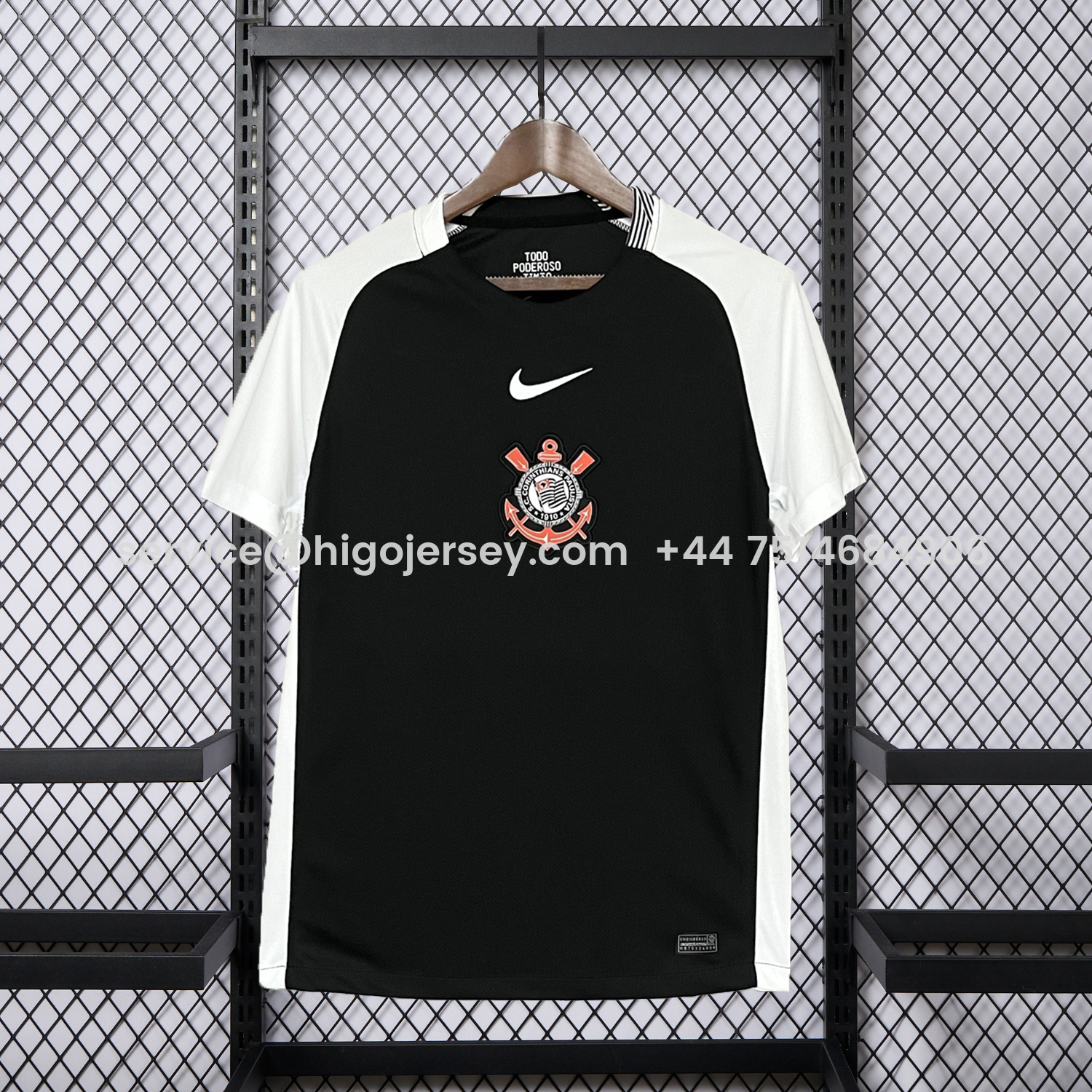 Higojerseys-Corinthians 25-26 Away Unsponsored Jersey - Fans Version