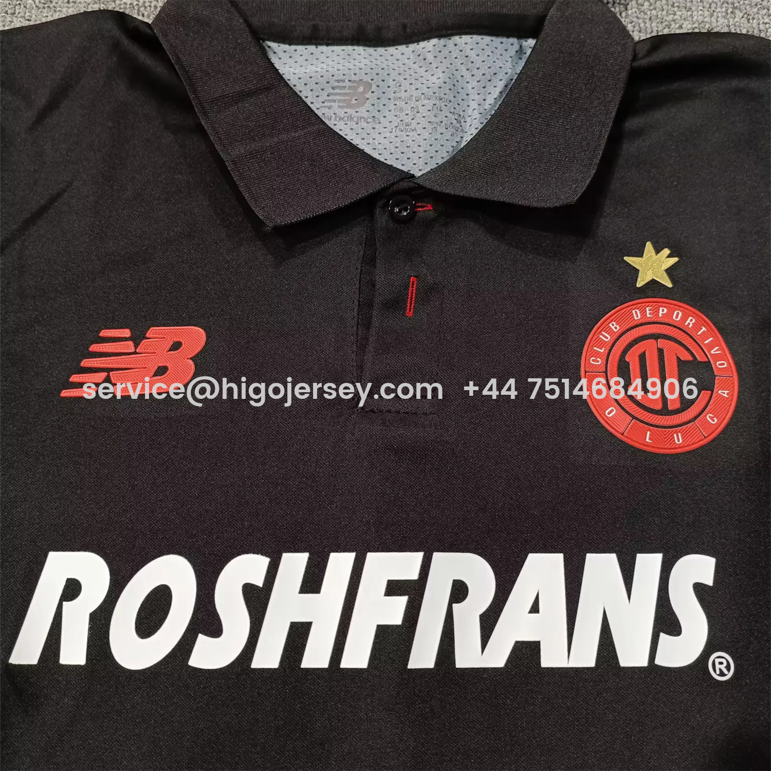 Higojerseys-Toluca 25-26 Third Black Long Sleeves Jersey with Star - Player Version