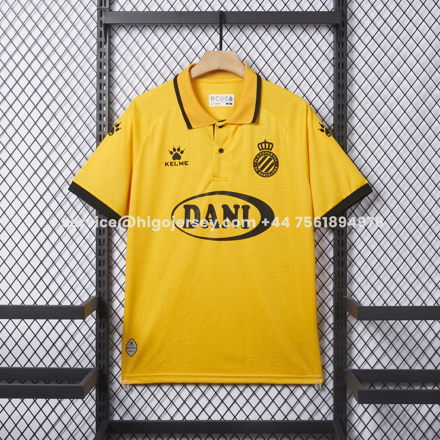 Higojerseys-RCD Espanyol 25-26 125th Anniversary Yellow Jersey - Fans Version