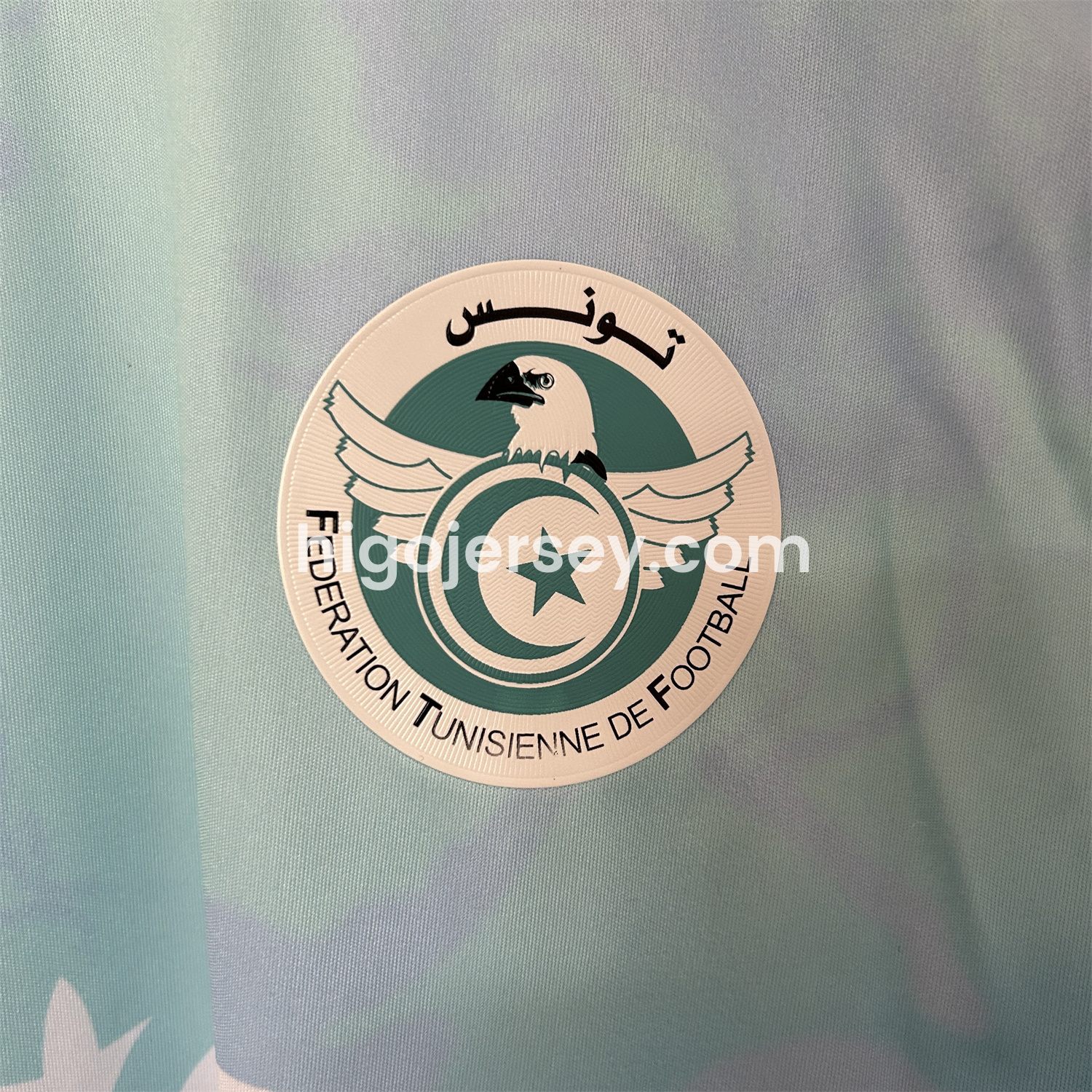 Higojerseys-Tunisia 25-26 Blue Gradient Auspicious Cloud Pattern Special Jersey - Fans Version