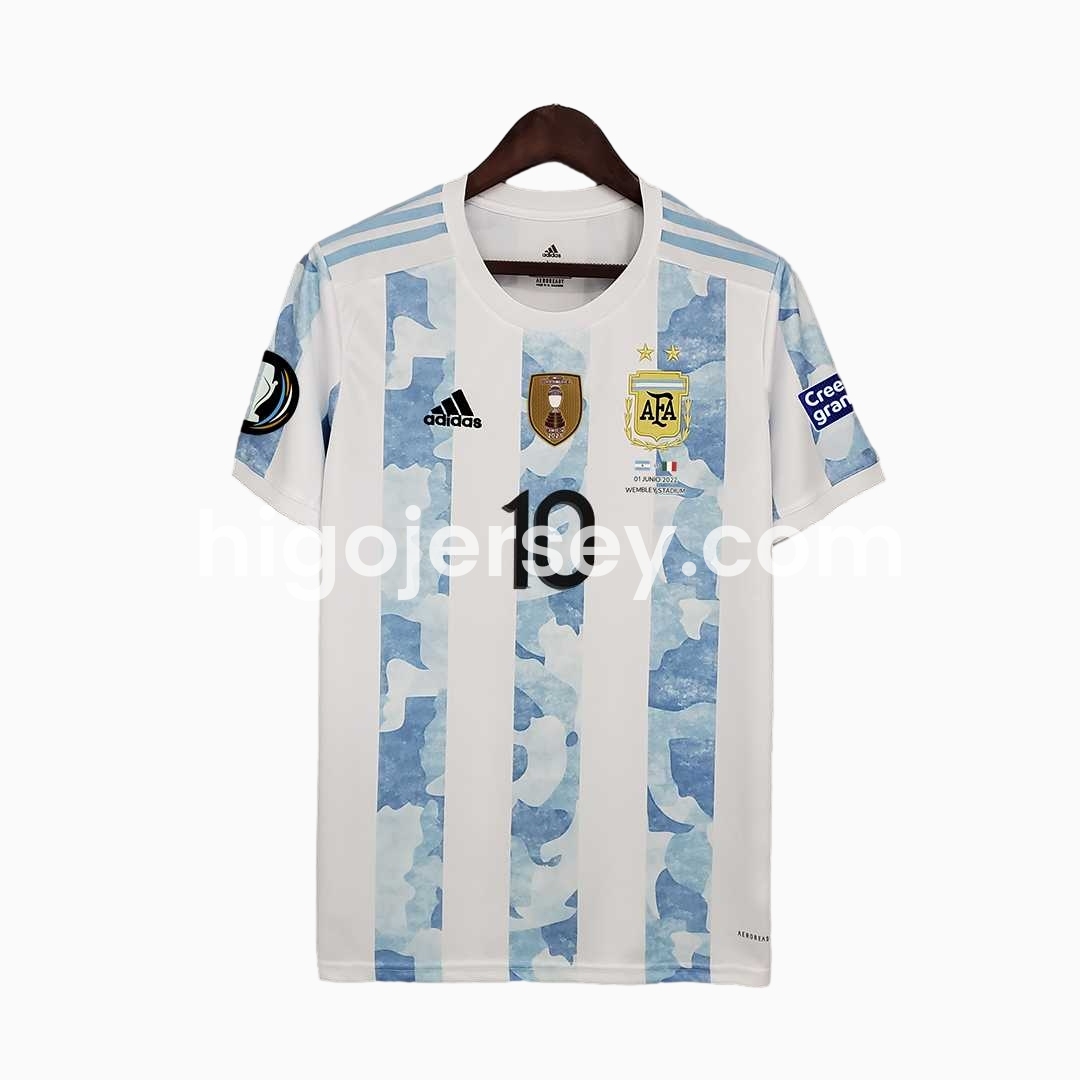 Higojerseys-Retro Argentina 2021 Home Stadium Jersey