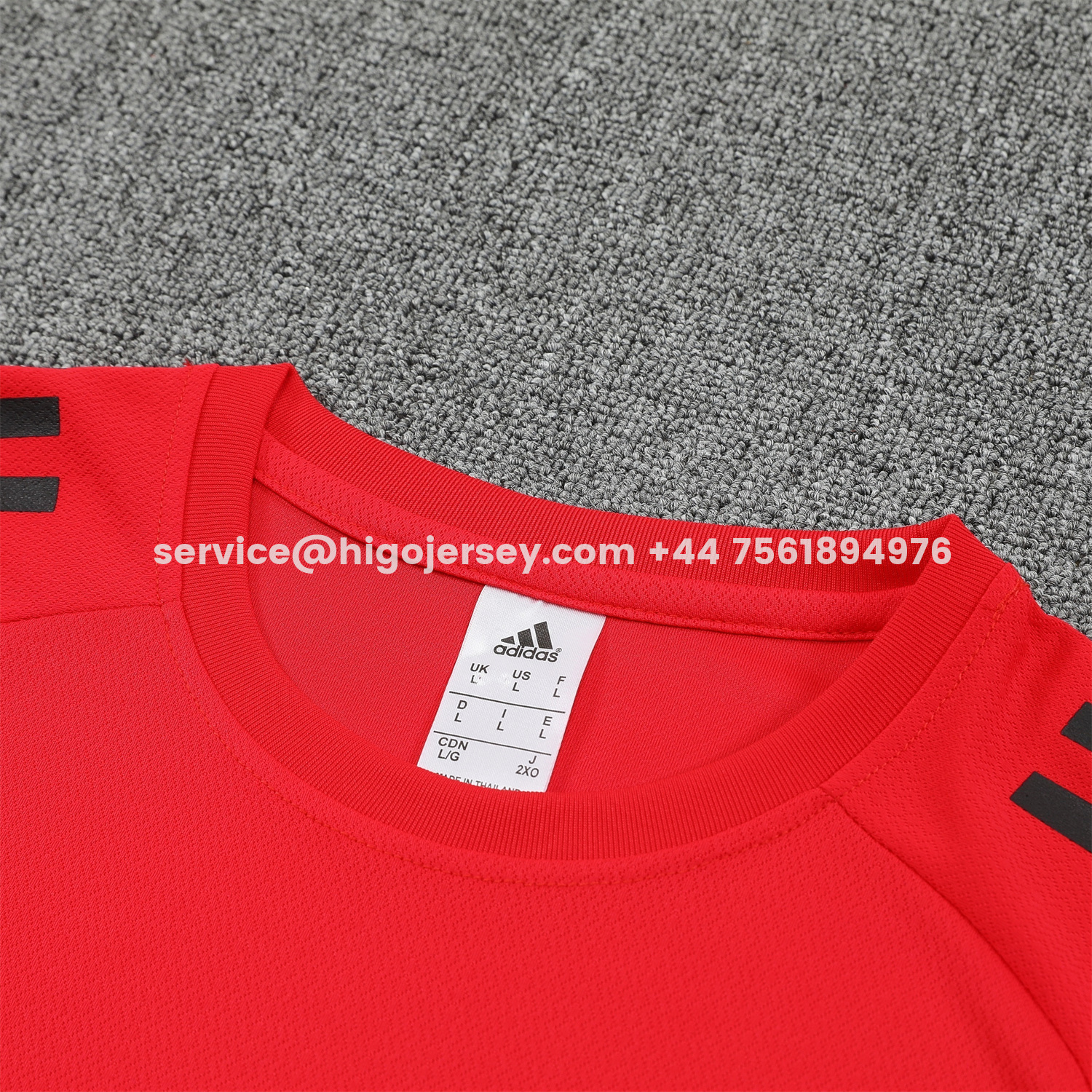 Higojerseys-Liver.pool 25-26 Short-Sleeve Training Set - Red With Black Top & Black Shorts