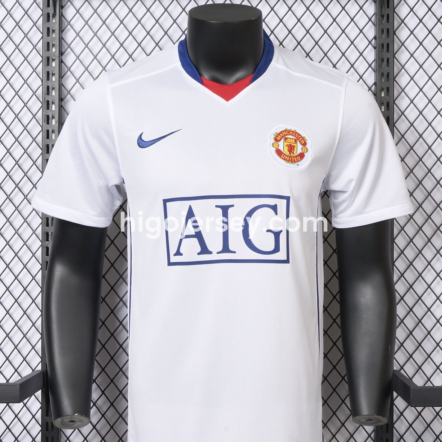 Higojerseys-Retro Manchester United 2008-09 Away Jersey - Player Version