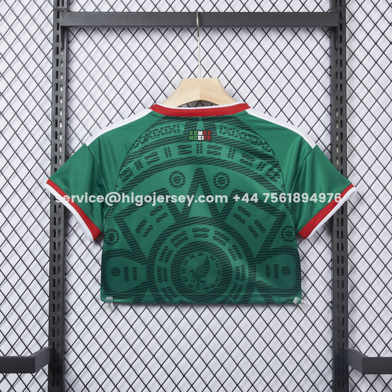 Higojerseys-Women's Mexico 2026 Home Cropped Jersey