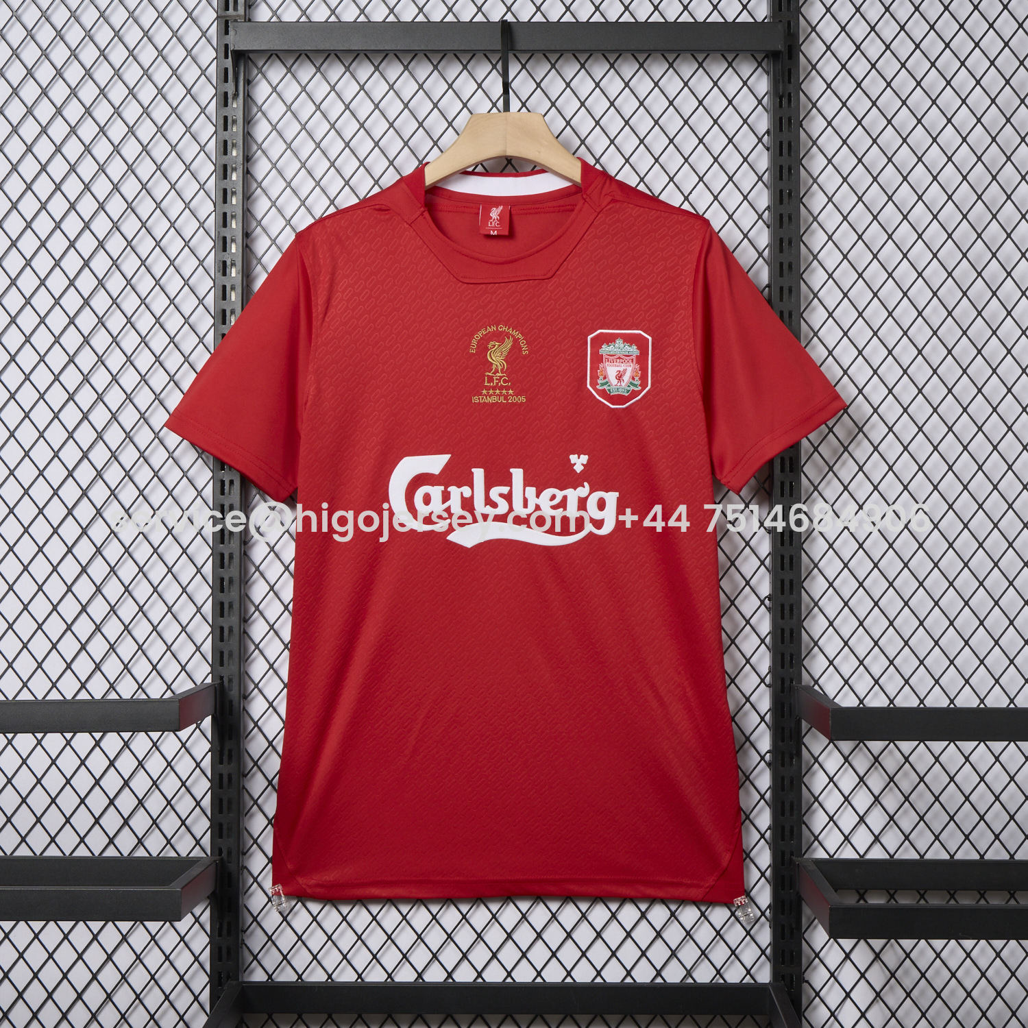 Higojerseys-Liver.pool 25-26 Istanbul 2005 Anniversary Red Jersey - Fans Version