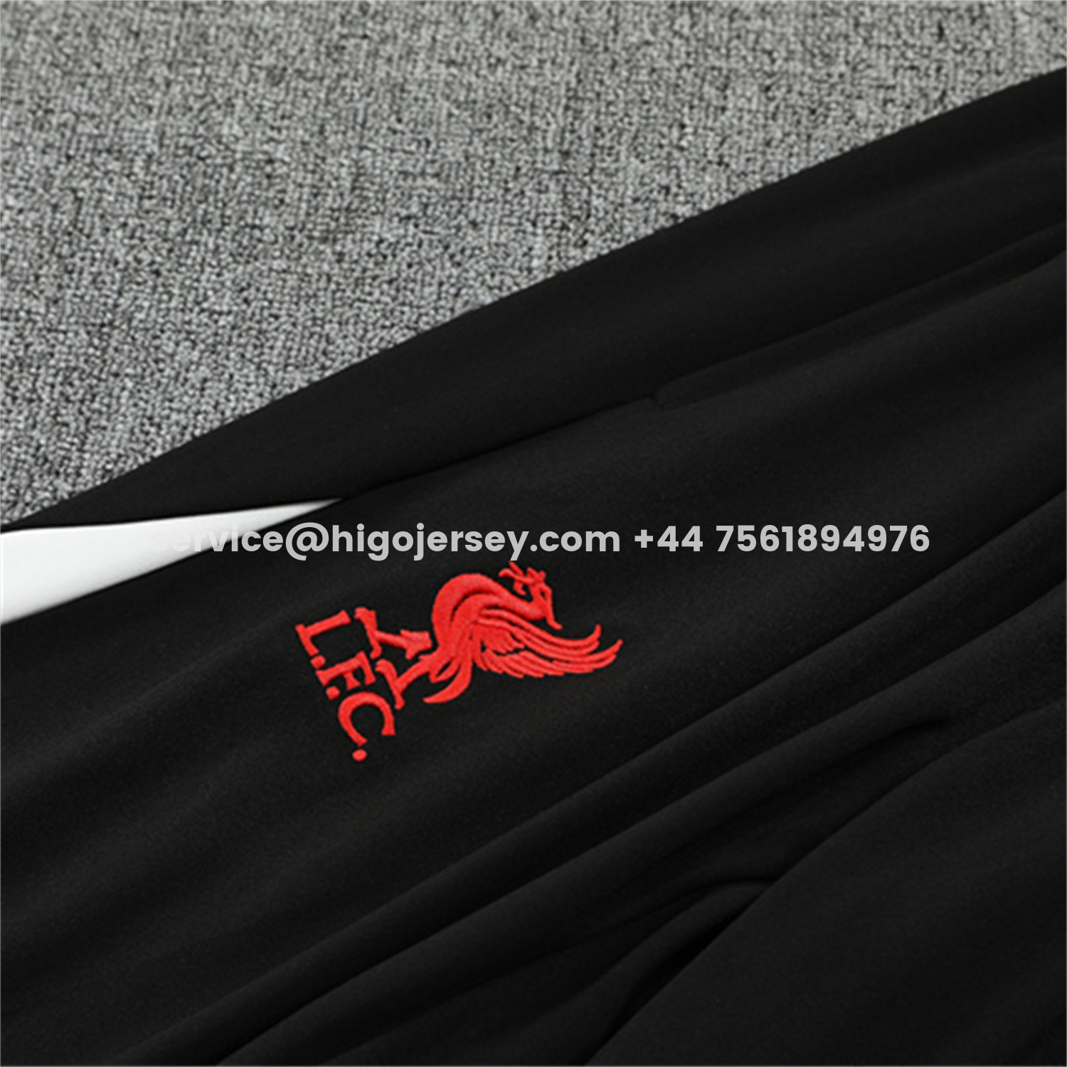 Higojerseys-Liver.pool 25-26 Long Sleeve Training Set - Player Version - Black Top & Black Pants