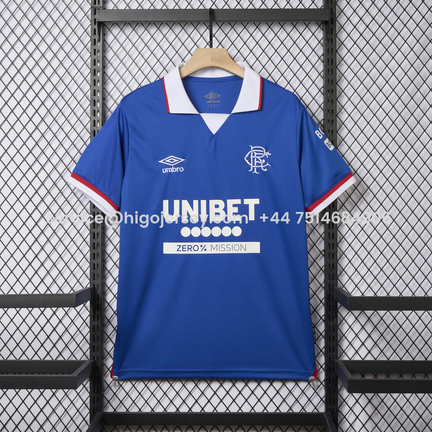 Higojerseys-Glasgow Rangers 25-26 Home Jersey - Fans Version