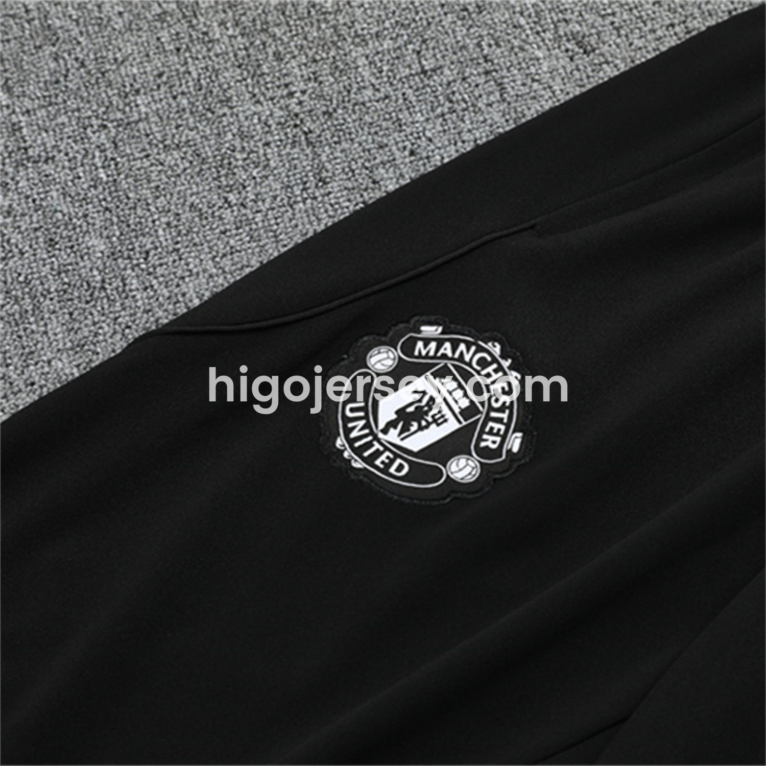 Higojerseys-Manchester United 25-26 Long Sleeves Training Set - Purple Top & Black Pants