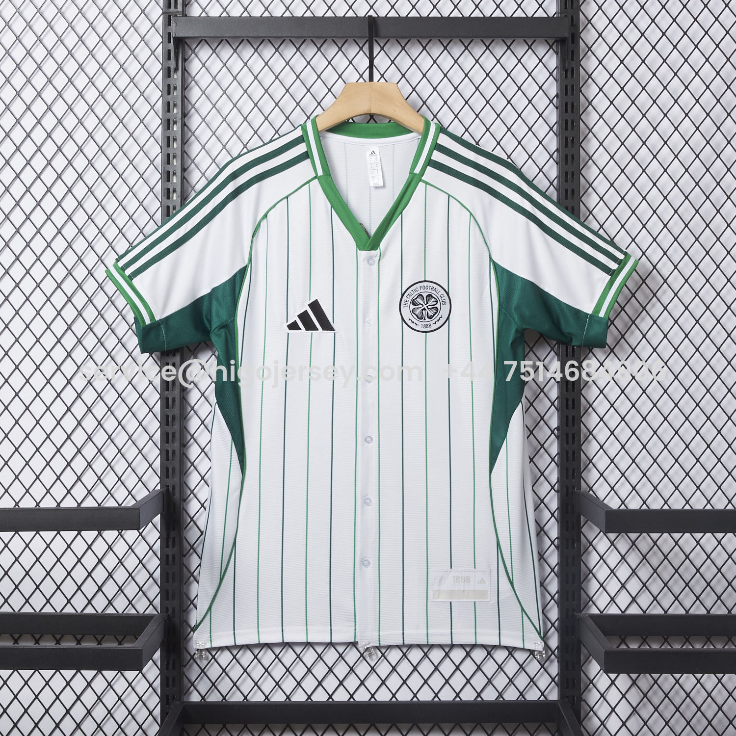 Higojerseys-Celtic 25-26 White Baseball Jersey