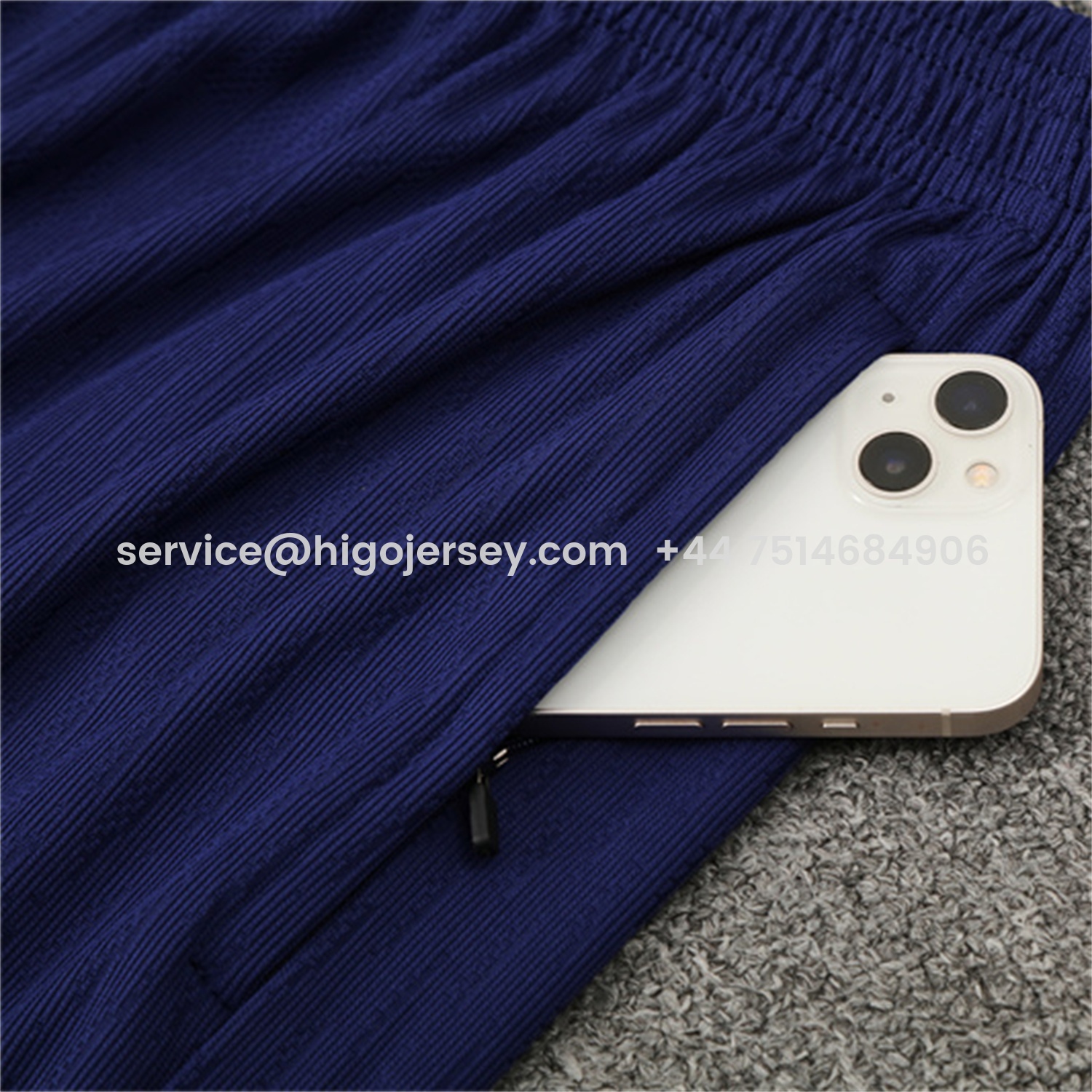 Higojerseys-Barcelona 25-26 Long Sleeve Training Set - Orange Top Royal Blue Sponsor & Royal Blue Pants