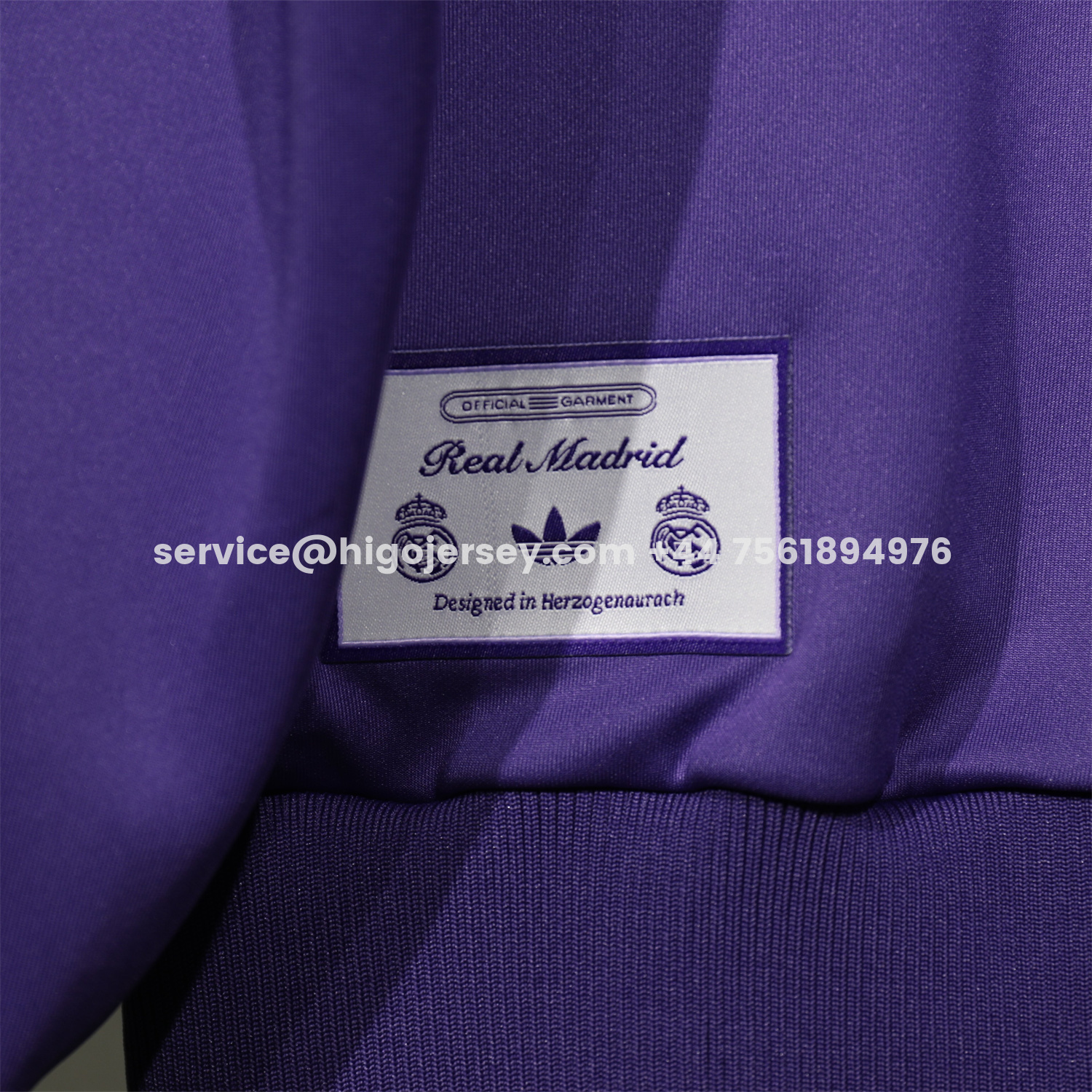 Higojerseys-Real Madrid 25-26 White Lines Training Set - Purple Top and Purple Pants