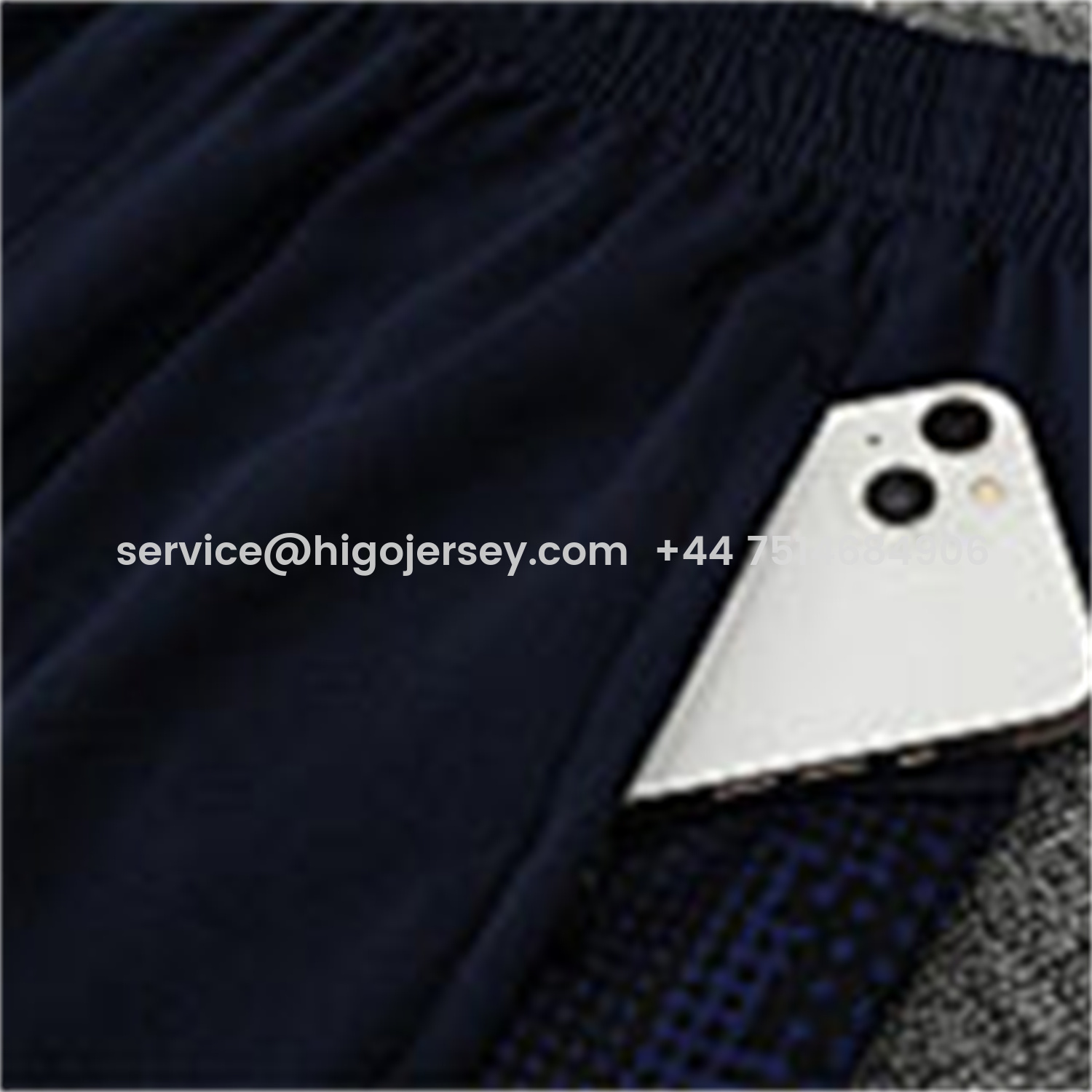 Higojerseys-Marseille 25-26 Kids Long Sleeve Training Set - Royal Blue Top & Royal Blue Pants