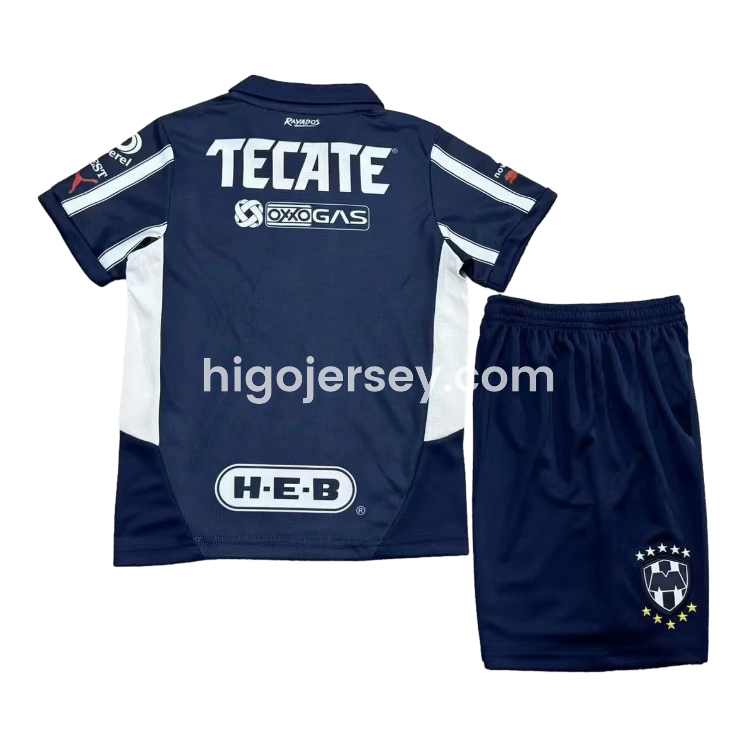 Higojerseys-Rayados Monterrey 24-25 Home Kids Kit