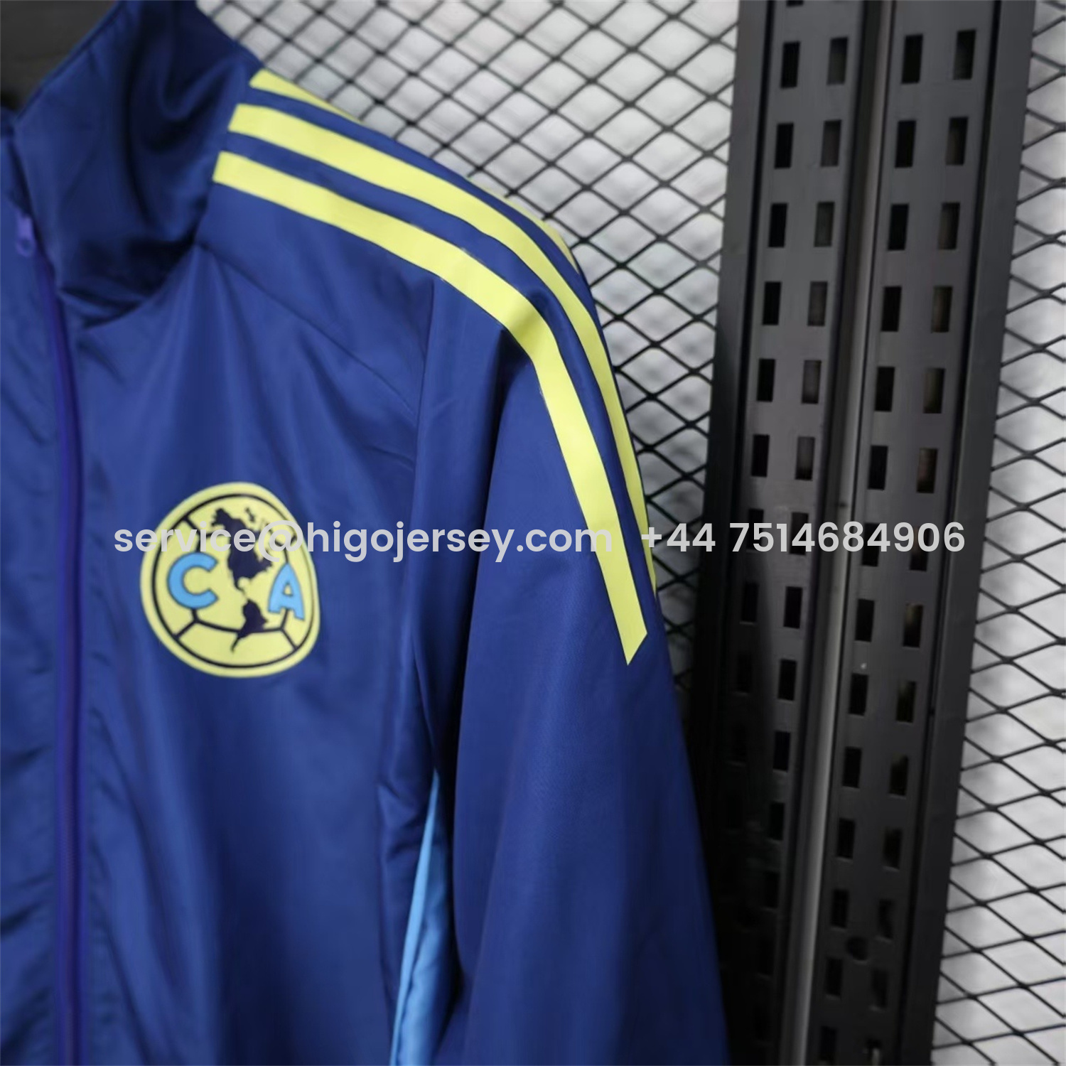 Higojerseys-Club América 25-26 Blue Windbreaker Jacket