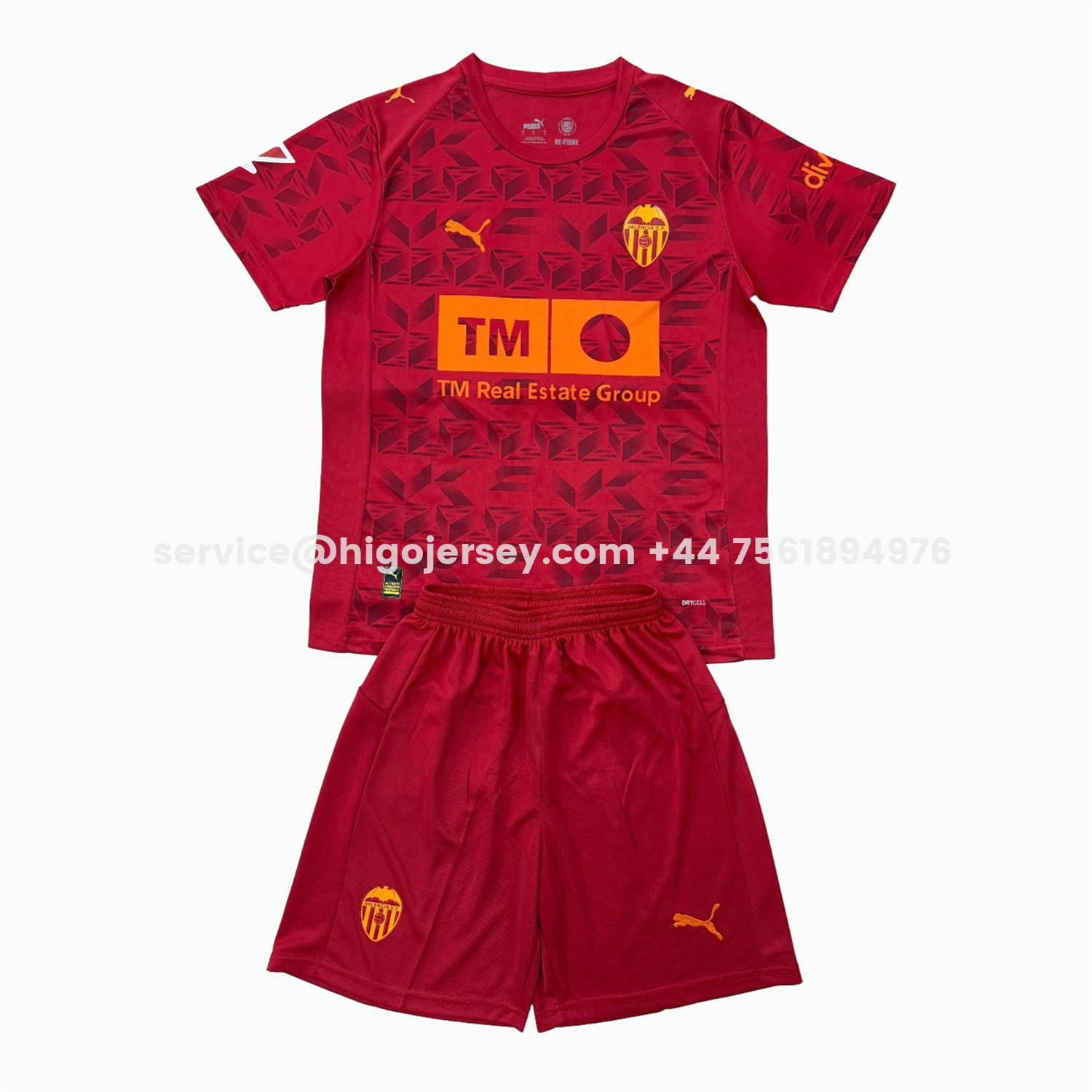 Higojerseys-Valencia 25-26 Away Men's Adult Jersey Set - Fans Version