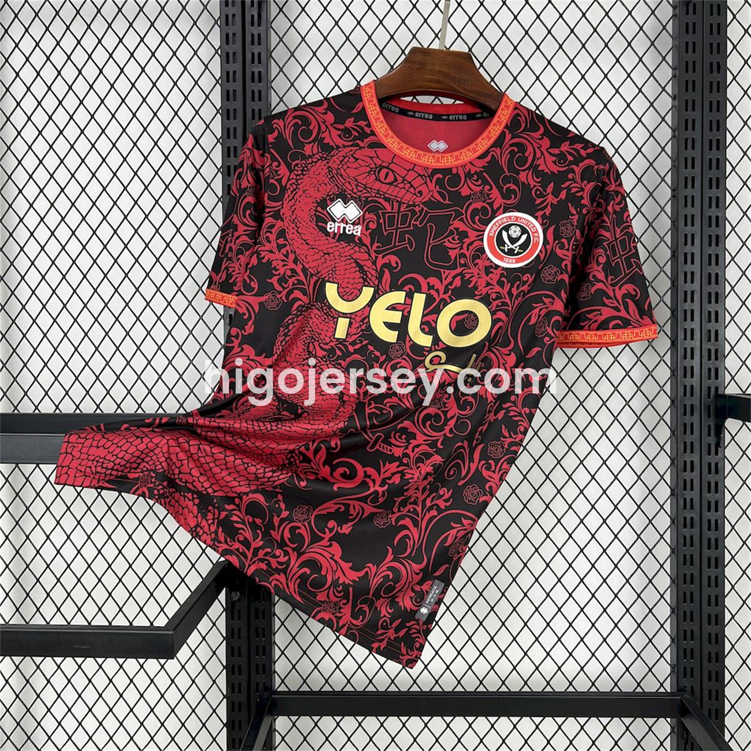 Higojerseys-Sheffield United 24-25 Pre-Match Chinese New Year Jersey - Fans Version