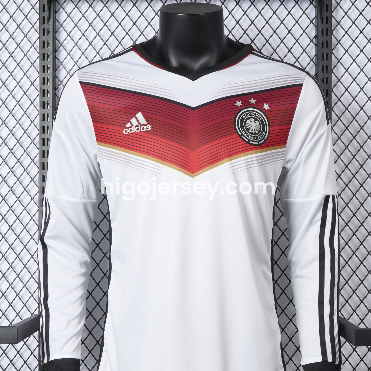 Higojerseys-Retro Germany 2014 Home Long Sleeves Jersey - Player Version