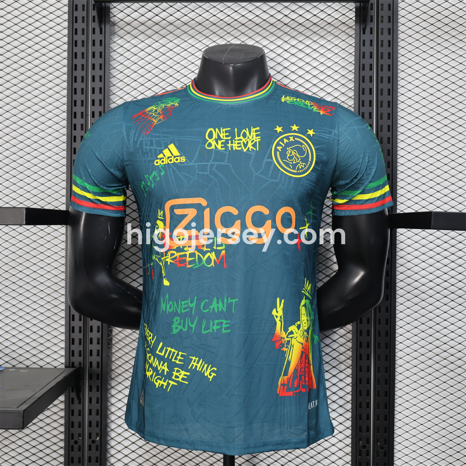Higojerseys-Ajax x B-O-B Marly 25-26 Deep Green Special Edition Jersey - Player Version
