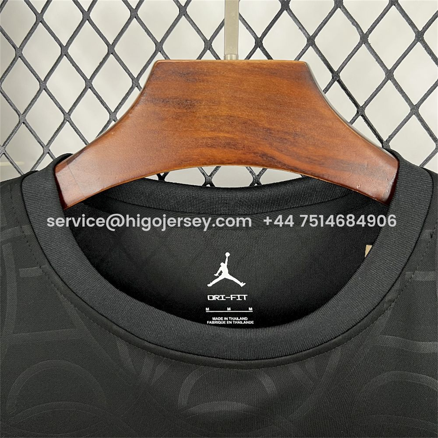 Higojerseys-Paris Saint-Germain PSG 25-26 Black JD Training Jersey - Fans Version