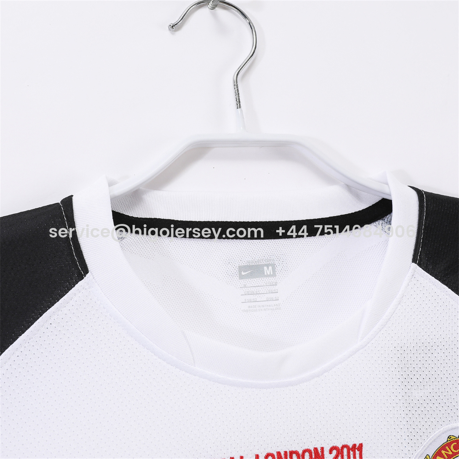 Higojerseys-Retro Manchester United 10-11 Away Long Sleeves Jersey - Champions League Final Version