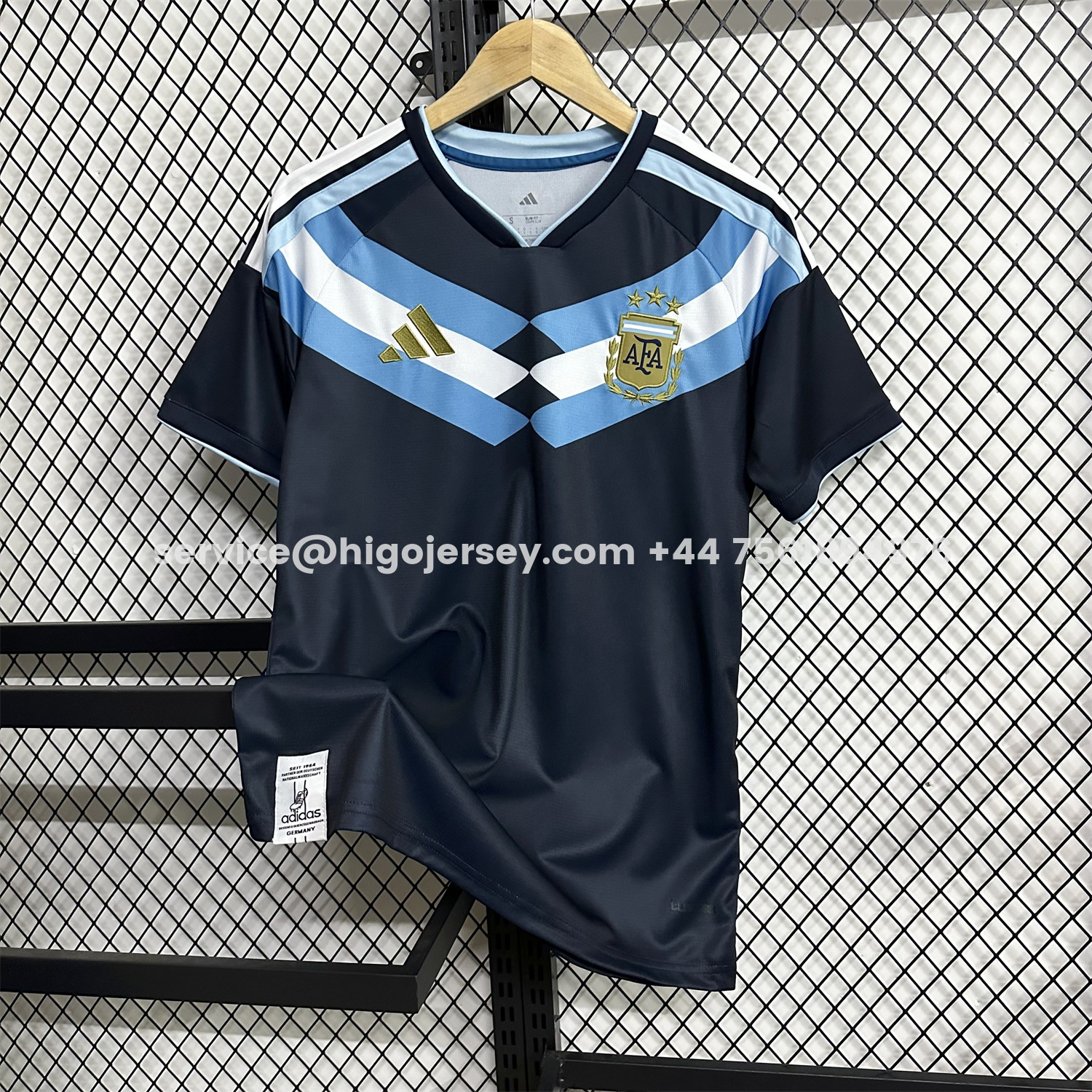 Higojerseys-Argentina 2026 Blue Shoulder Stripes Special Jersey - Fans Version