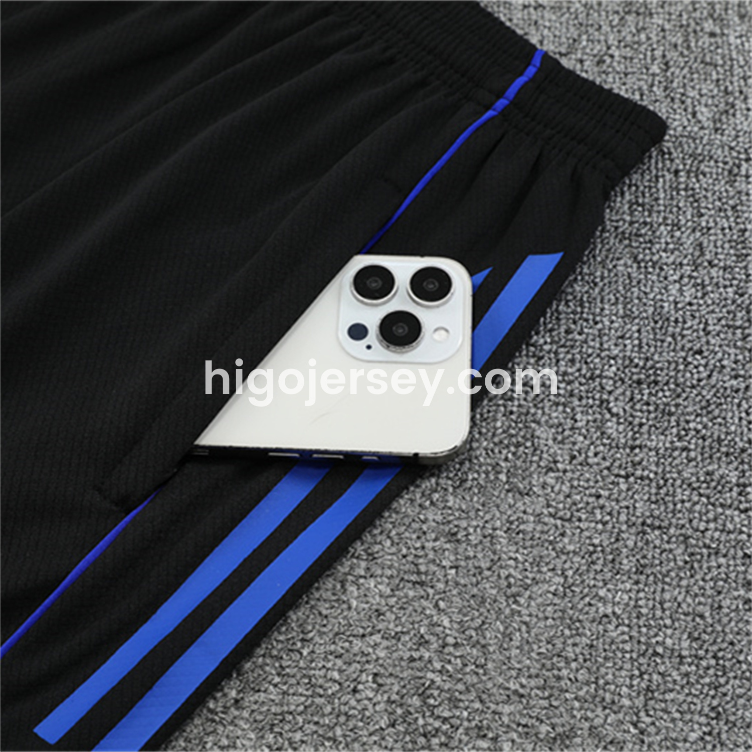 Higojerseys-Real Madrid 25-26 Short-Sleeve Training Set - CamouflageTop & Black Shorts