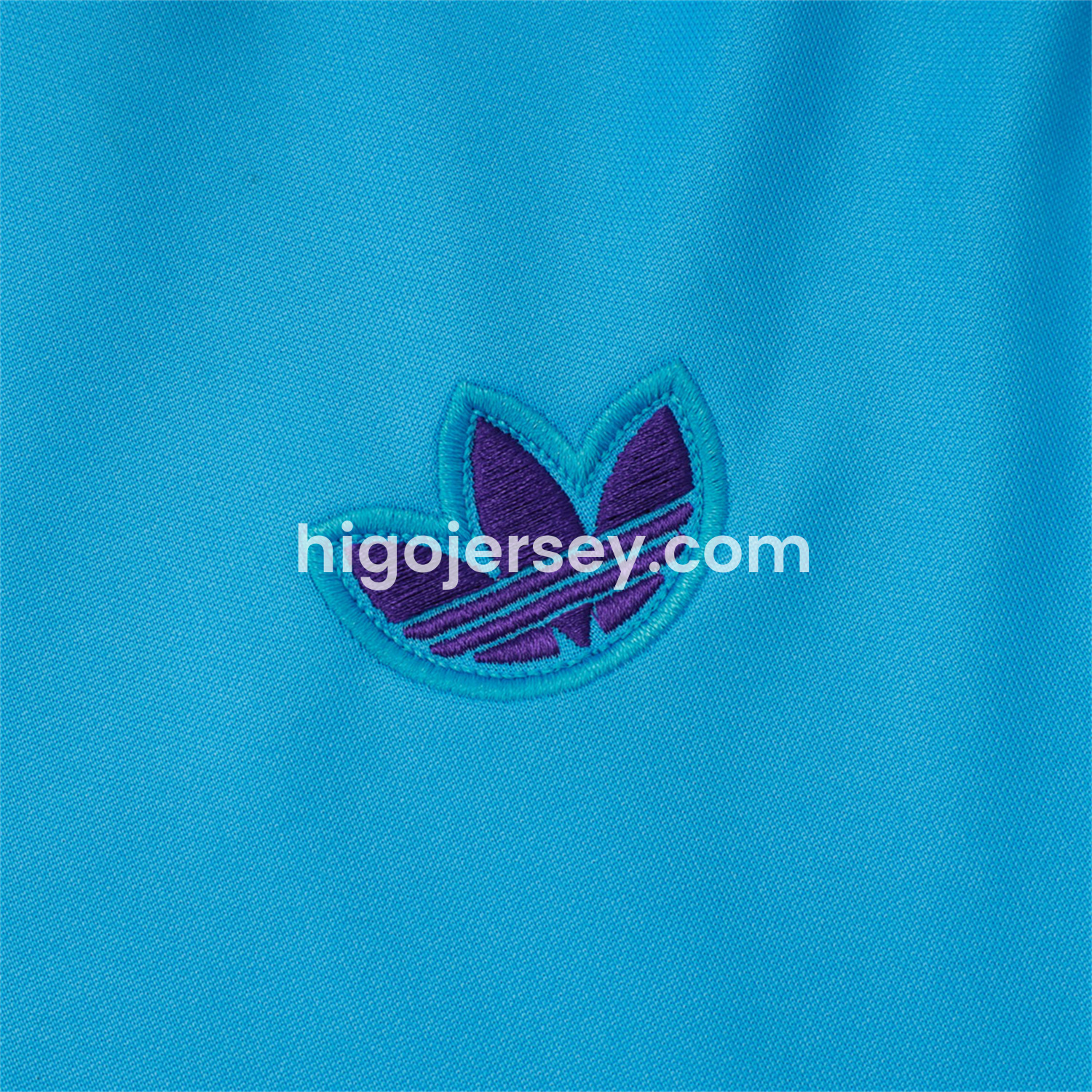 Higojerseys-Real Madrid 25-26 Throwback Trefoil Jacket Training Tracksuit - Blue Jackets & Purple Pants