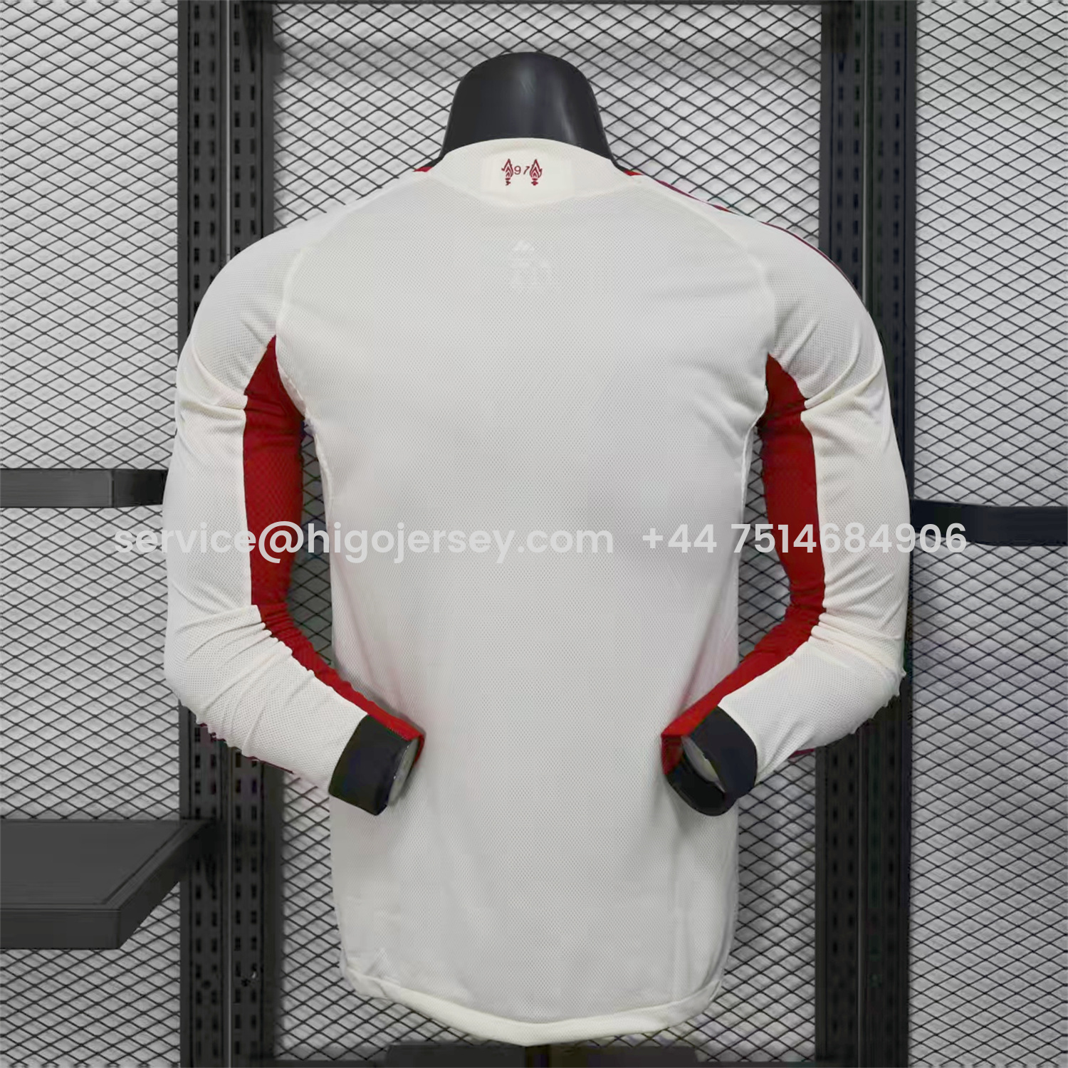 Higojerseys-Liver.pool 25-26 Away Beige Long Sleeves Jersey - Player Version